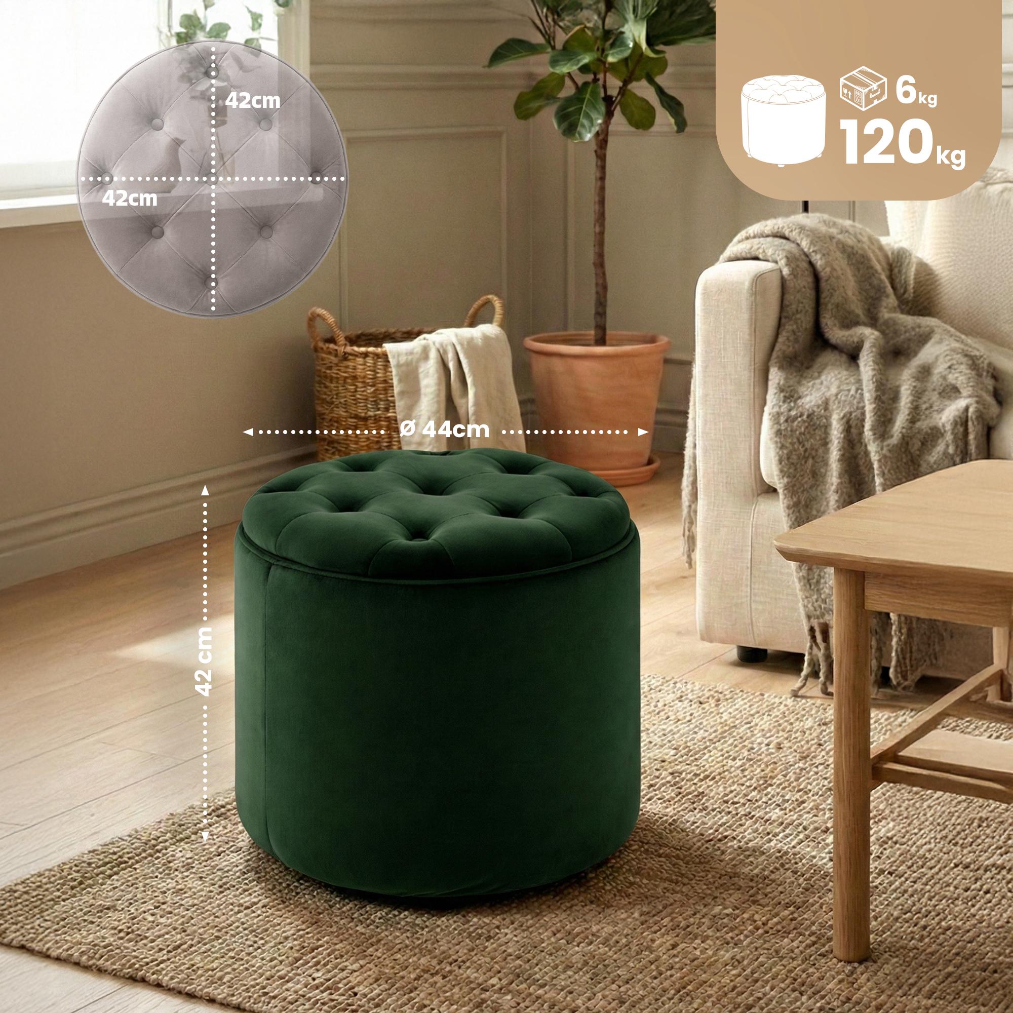 Sitzhocker Pantin Samt