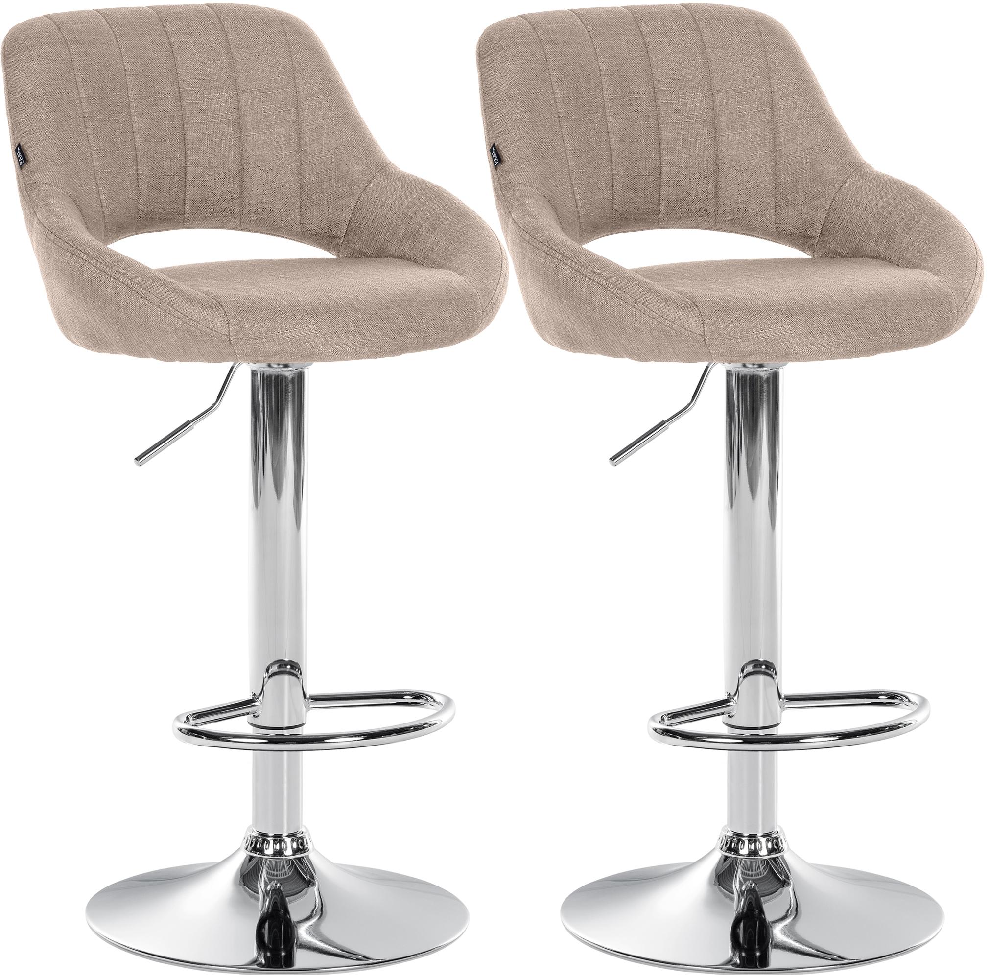 2er Set Barhocker Milet Stoff | 324404