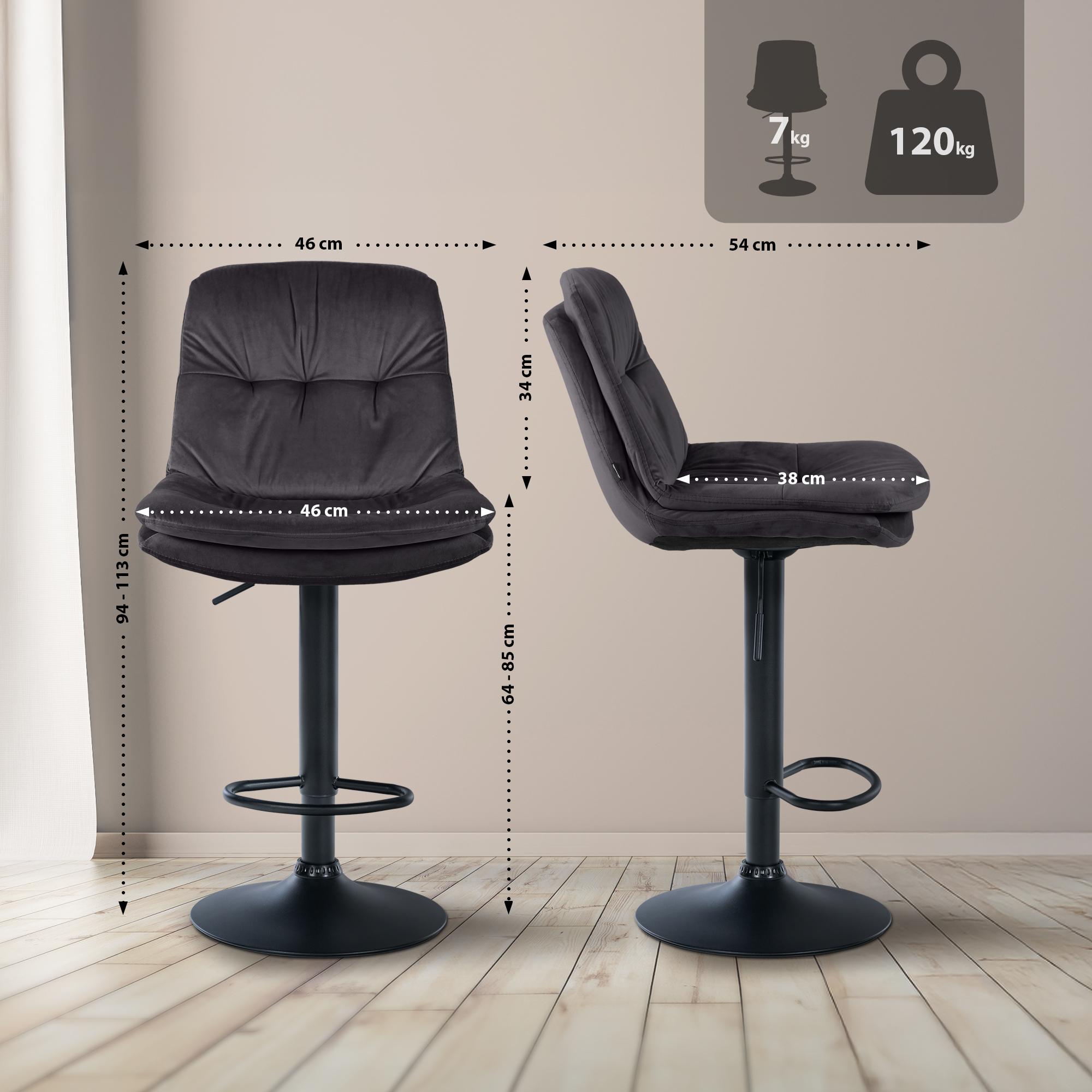 Barhocker Laurel Samt