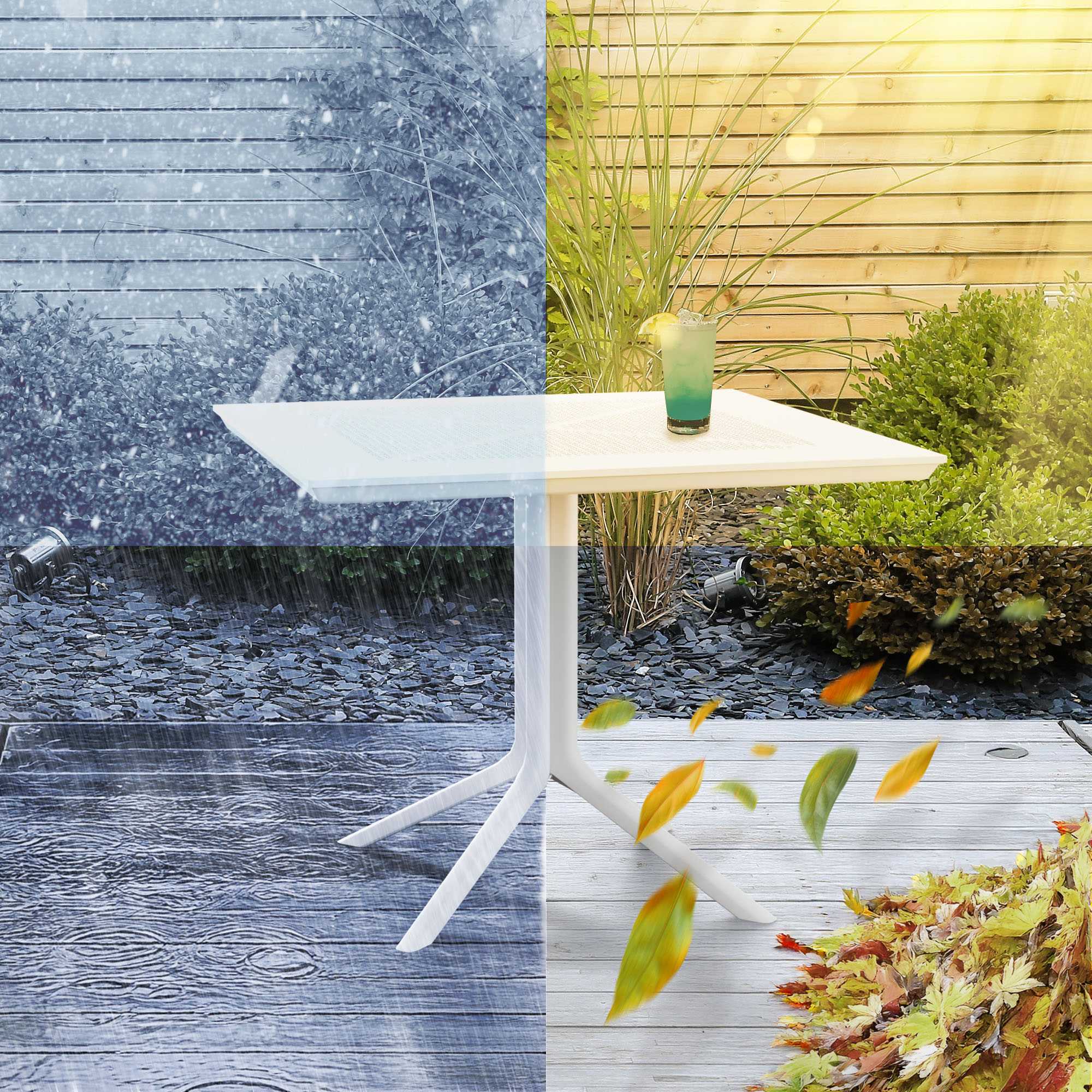 Gartentisch Lenval 80 x 80 cm | Outdoor-Tisch
