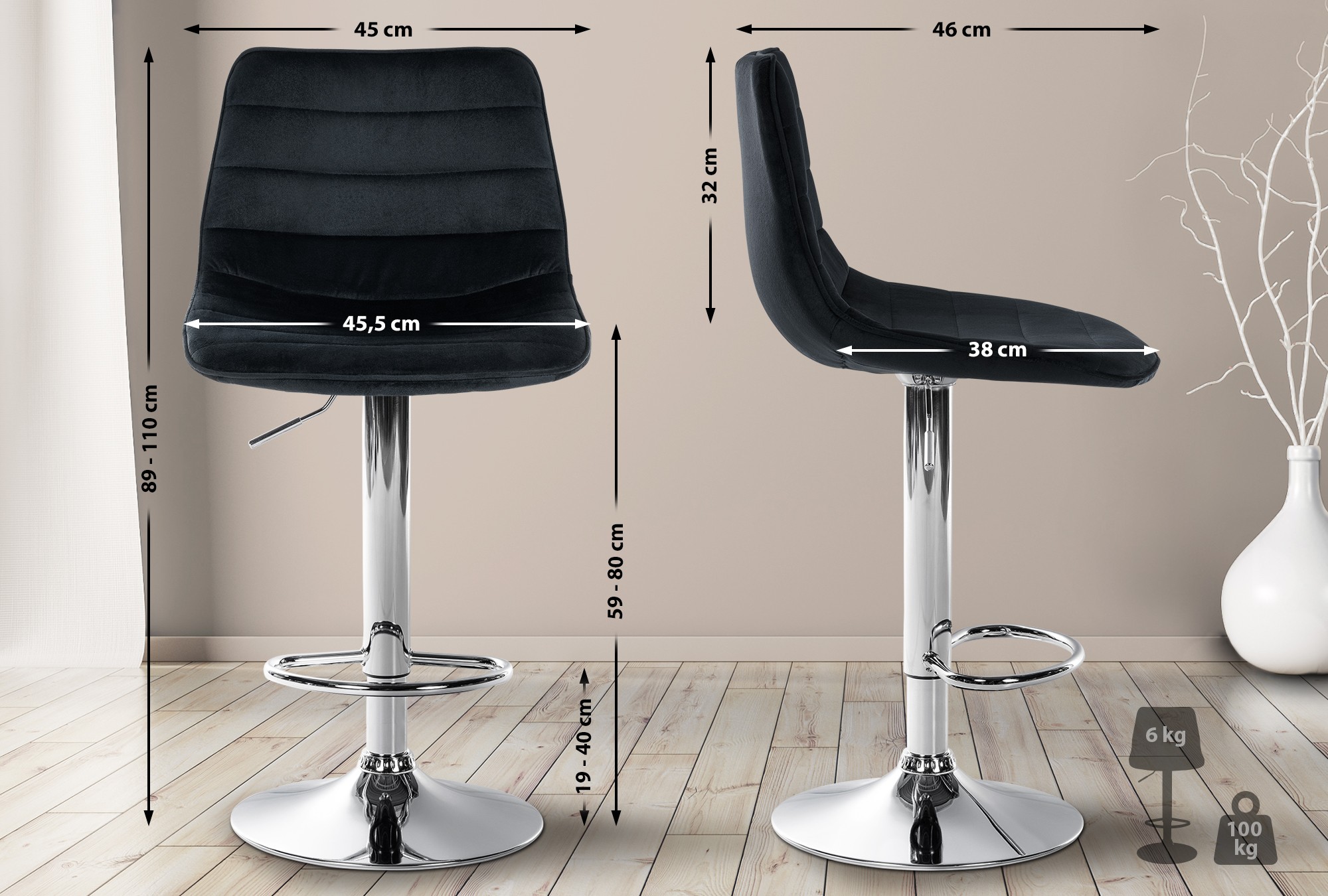 Barhocker Lex Samt