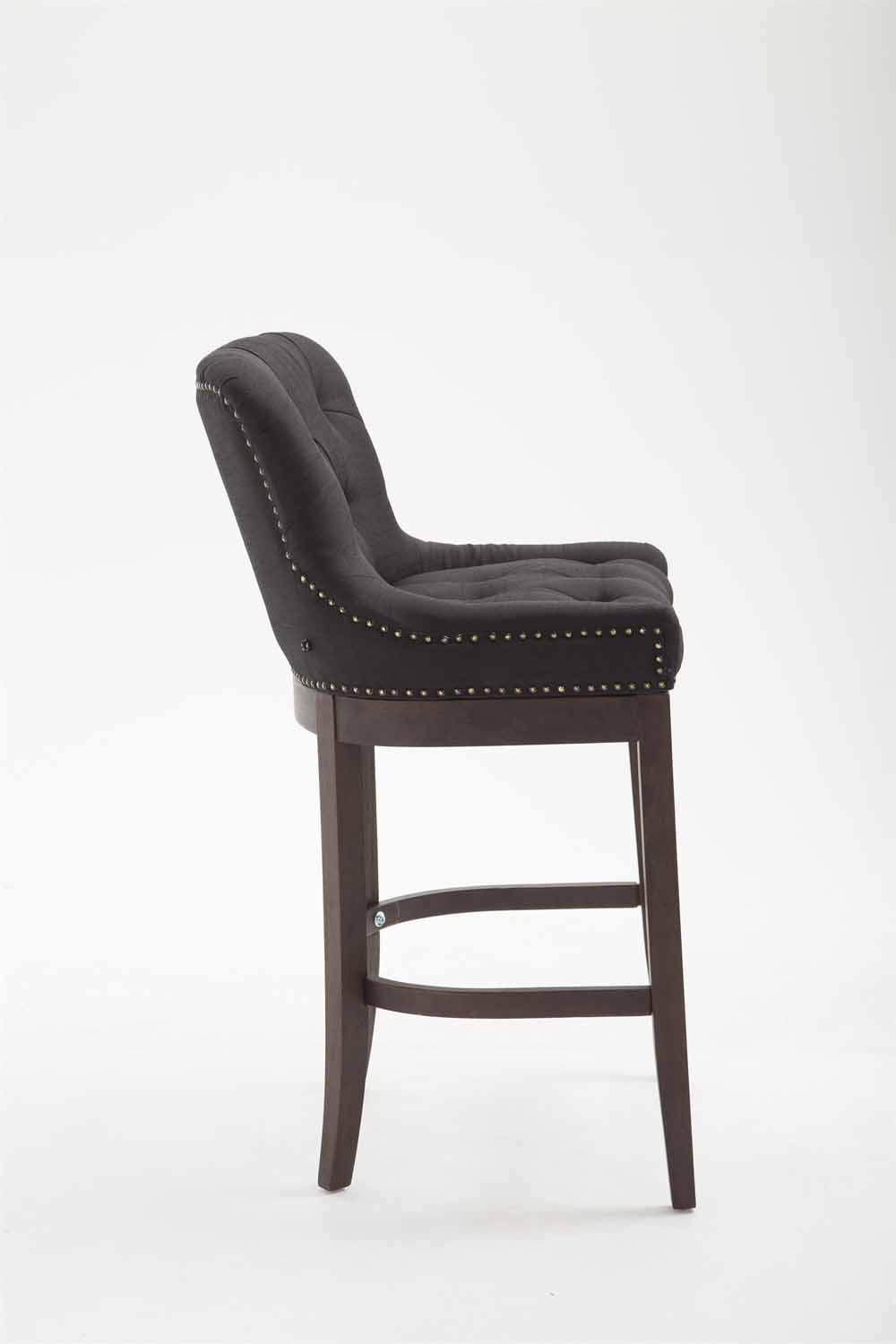 2er Set Barhocker Lakewood Stoff schwarz antik
