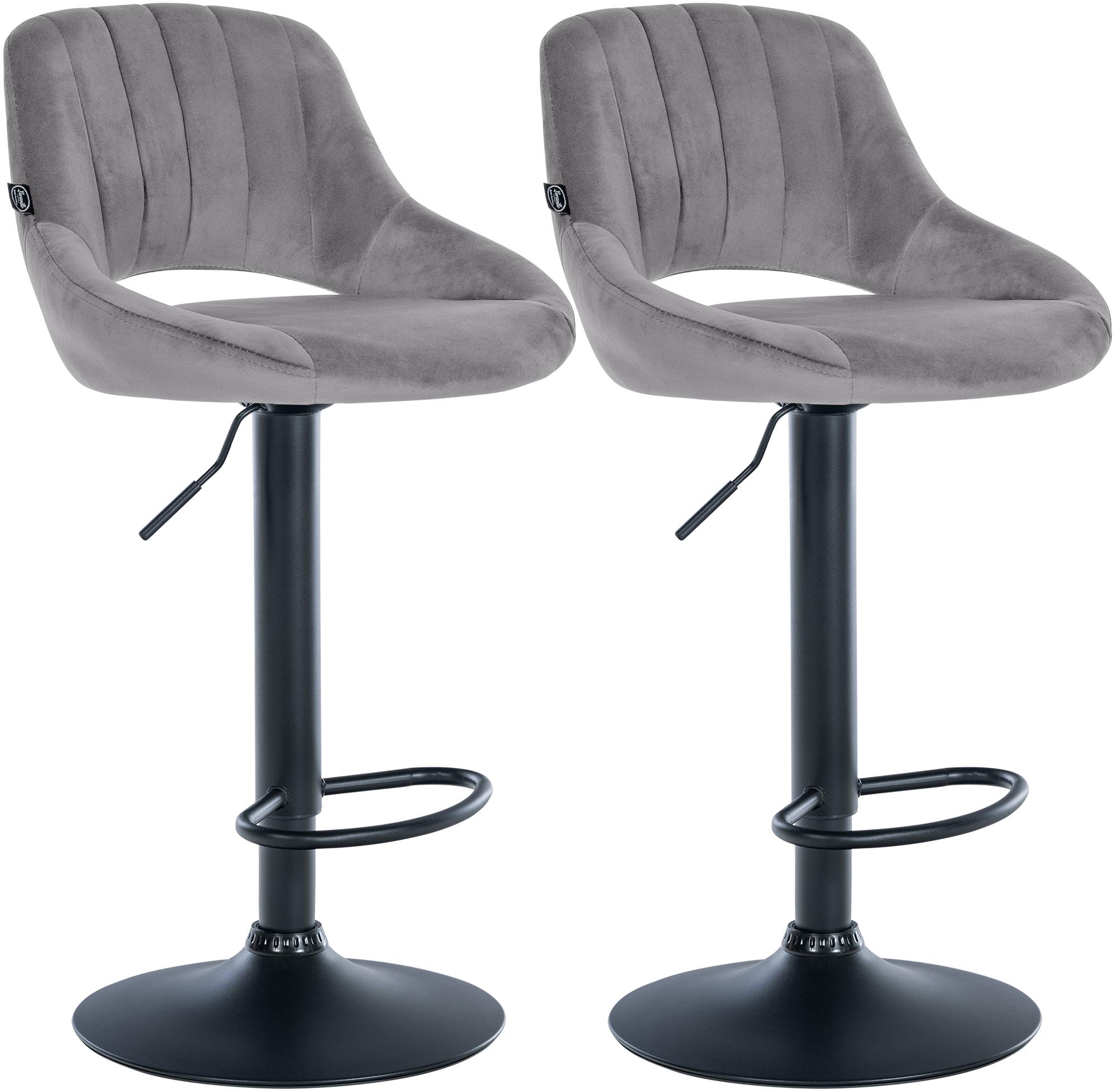 2er Set Barhocker Milet Samt