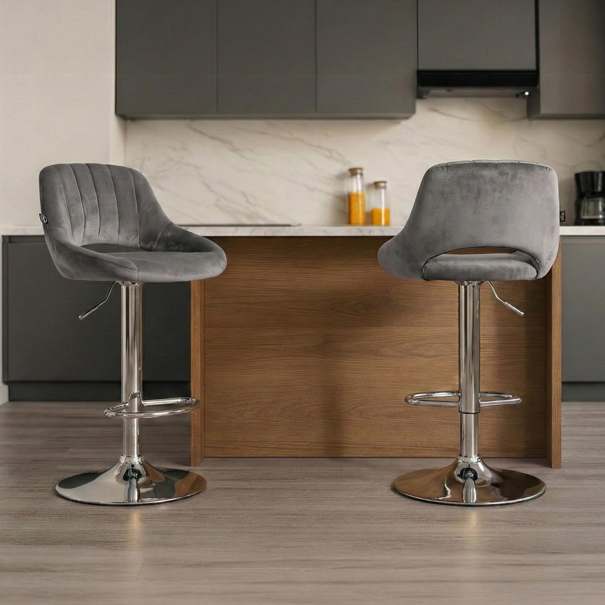 2er Set Barhocker Milet Samt