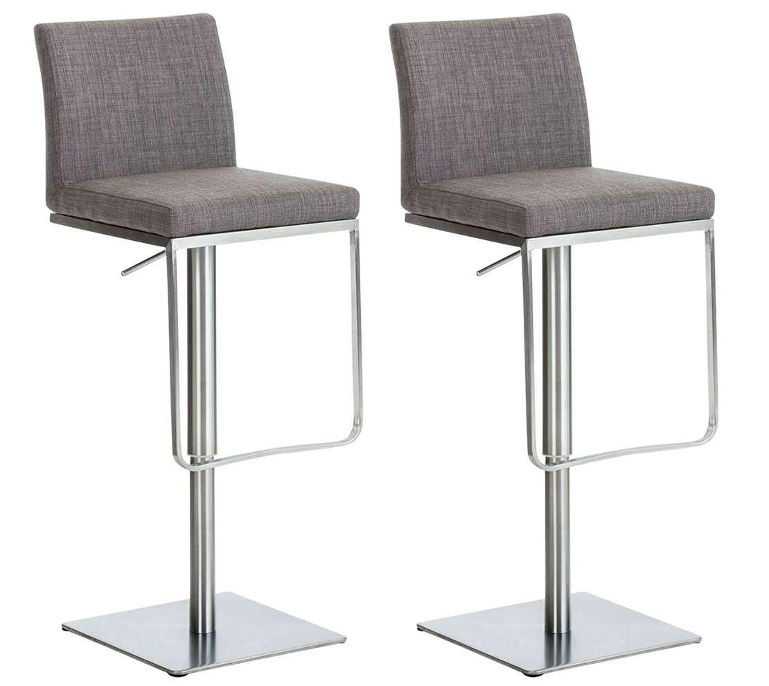 2er Set Barhocker Panama Stoffbezug