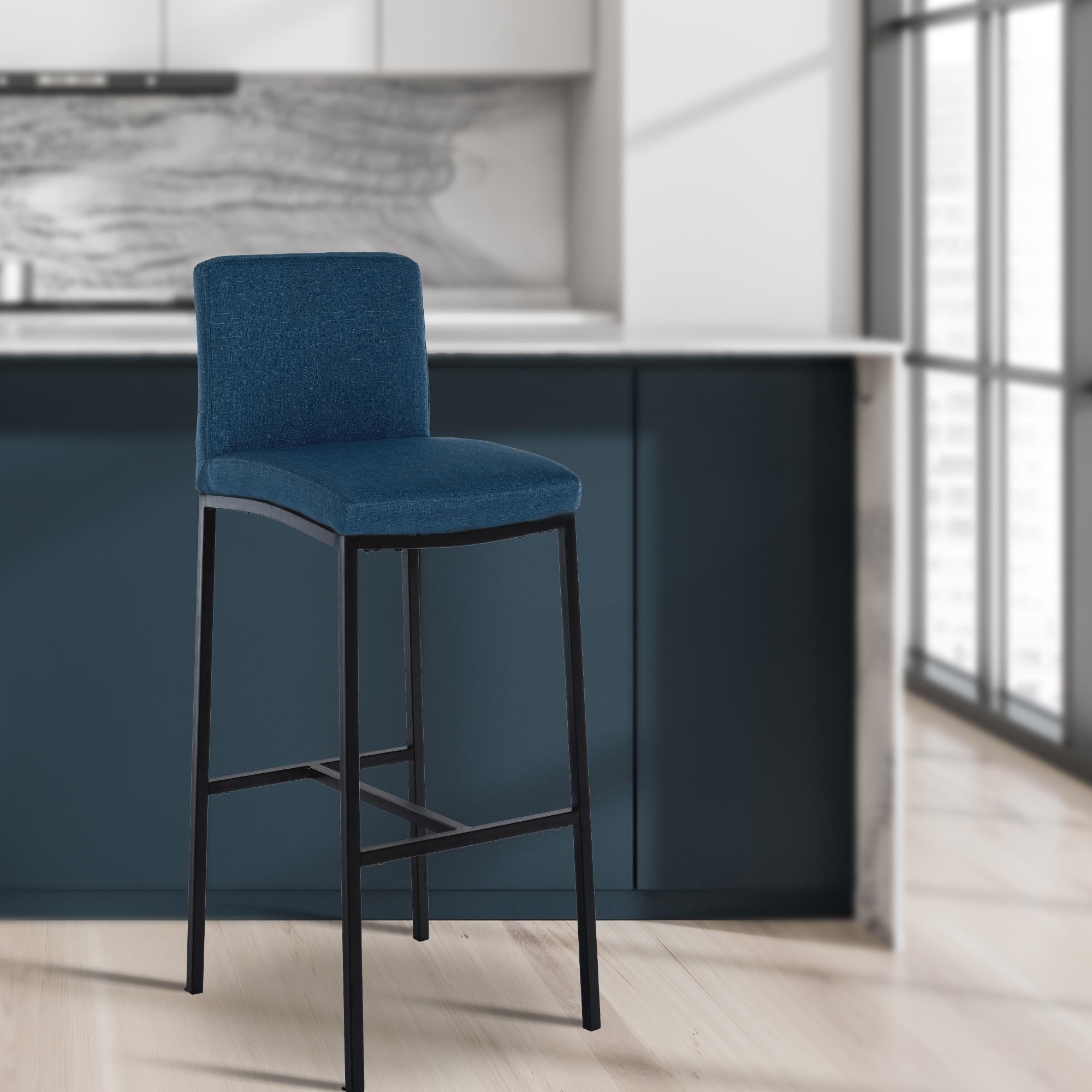 Barhocker Freeport blau Stoff