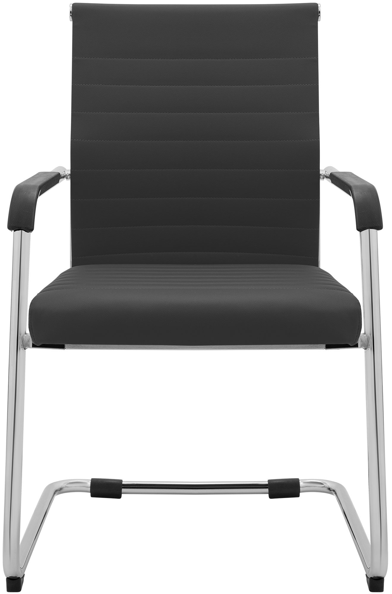 Freischwinger Hakon Lederoptik grau