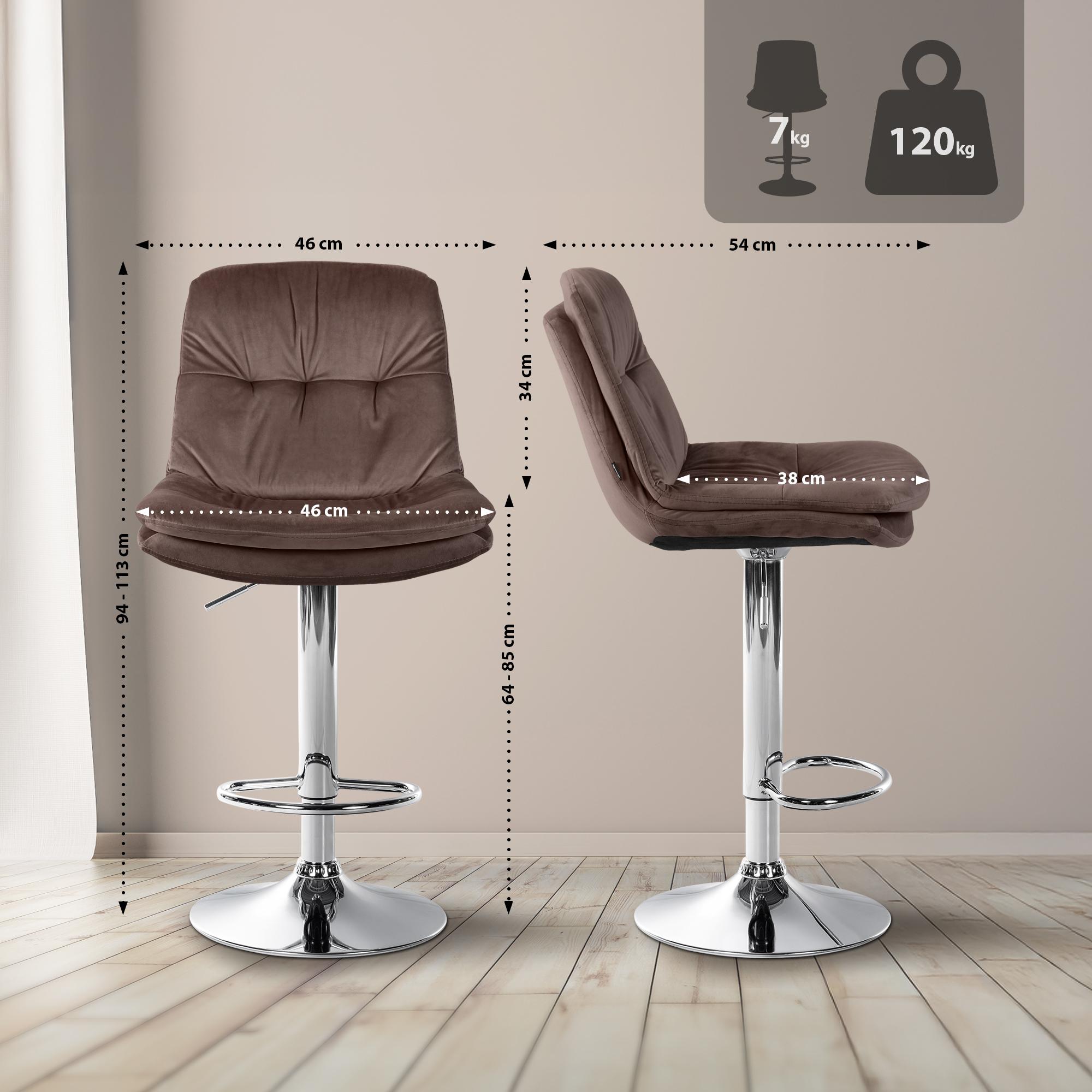 Barhocker Laurel Samt