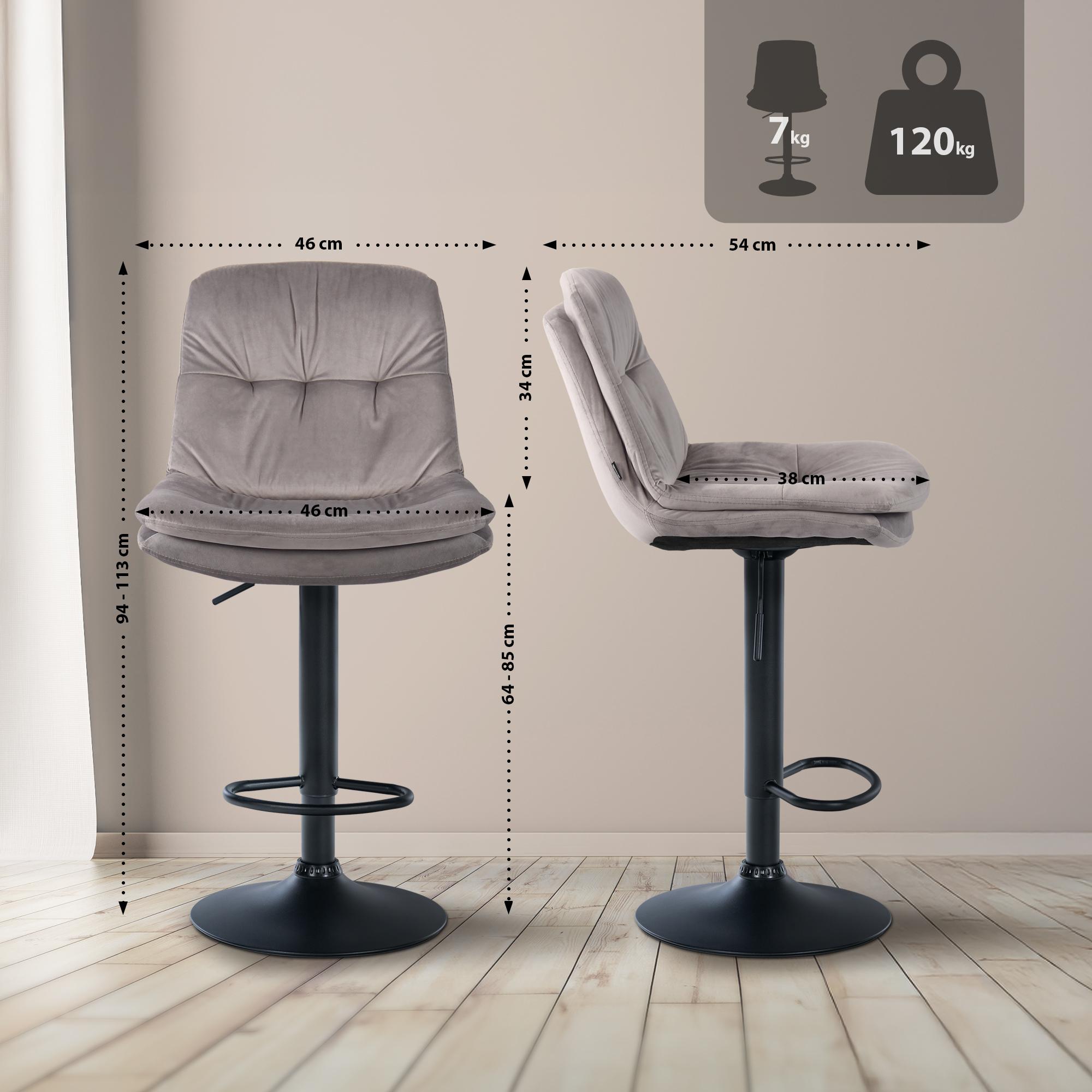 Barhocker Laurel Samt