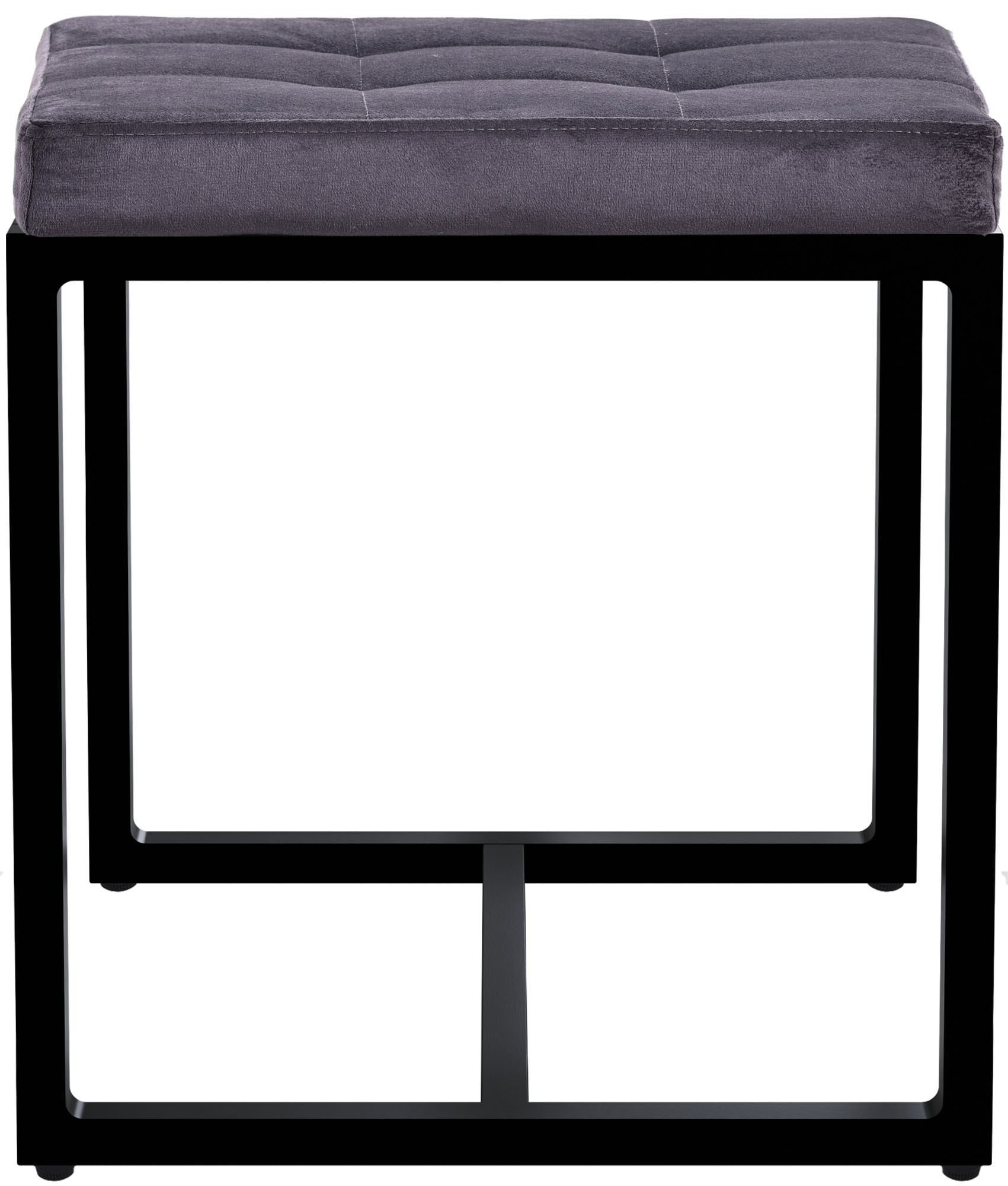 Sitzhocker Barci mit schwarzem Gestell
