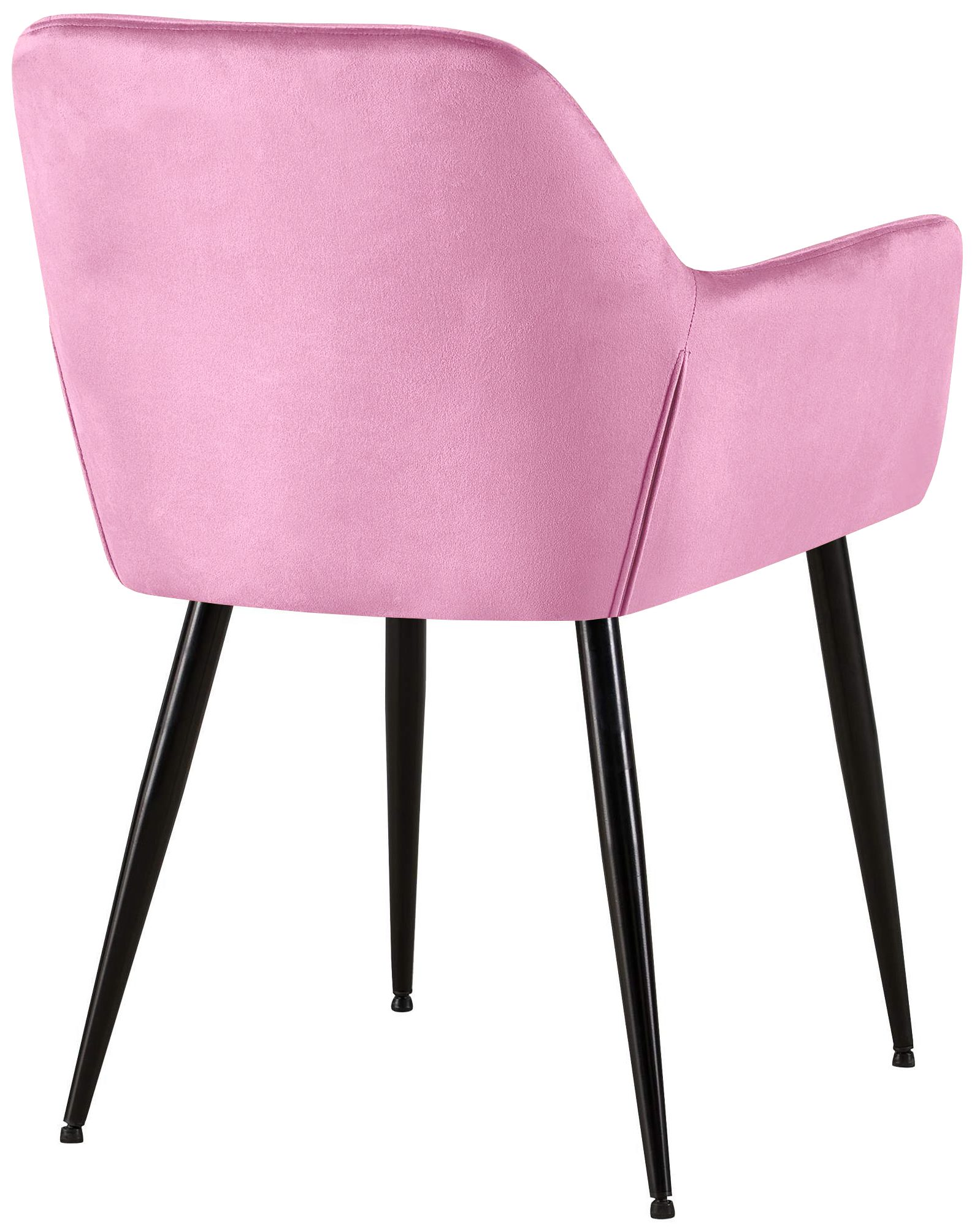 Besucherstuhl Emia rosa Samt