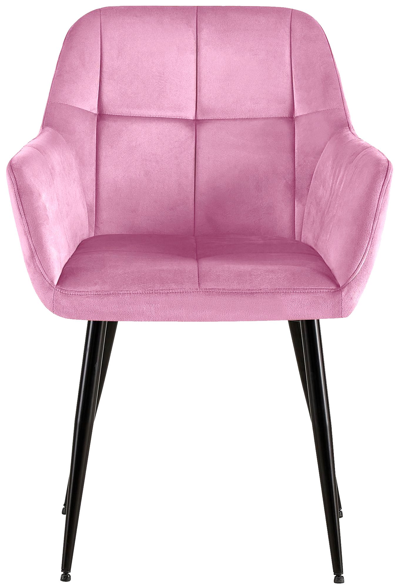 Besucherstuhl Emia rosa Samt