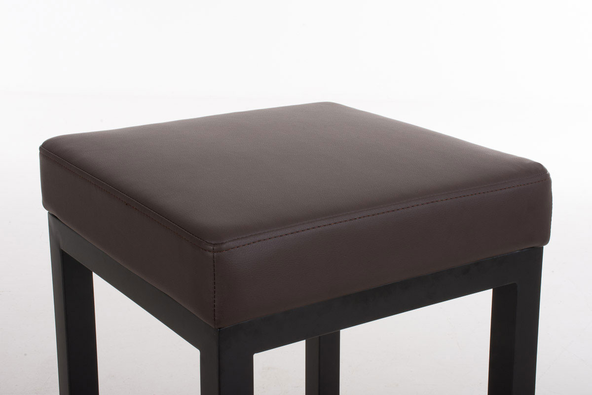 Barhocker Taylor Kunstlederbezug Sitzhöhe 78 cm Metallgestell schwarz