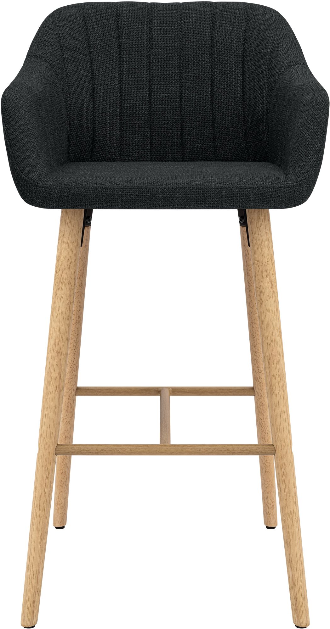 Barhocker Ando Stoff anthrazit