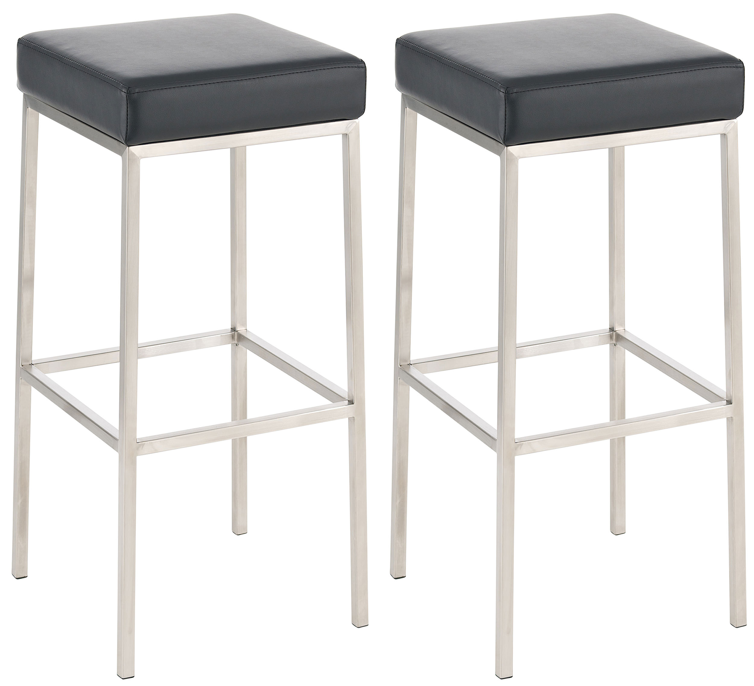 2er Set Barhocker Montreal Kunstlederbezug