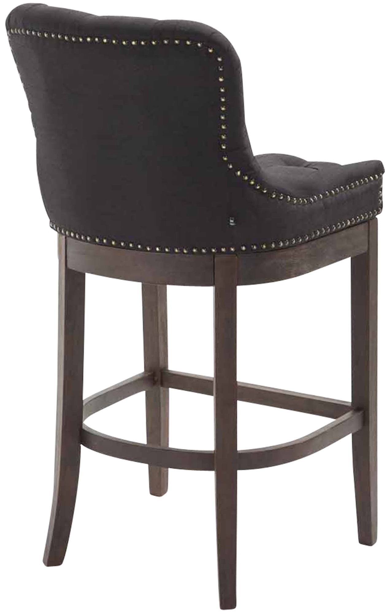 Barhocker Lakewood Stoff, Antik-dunkel schwarz