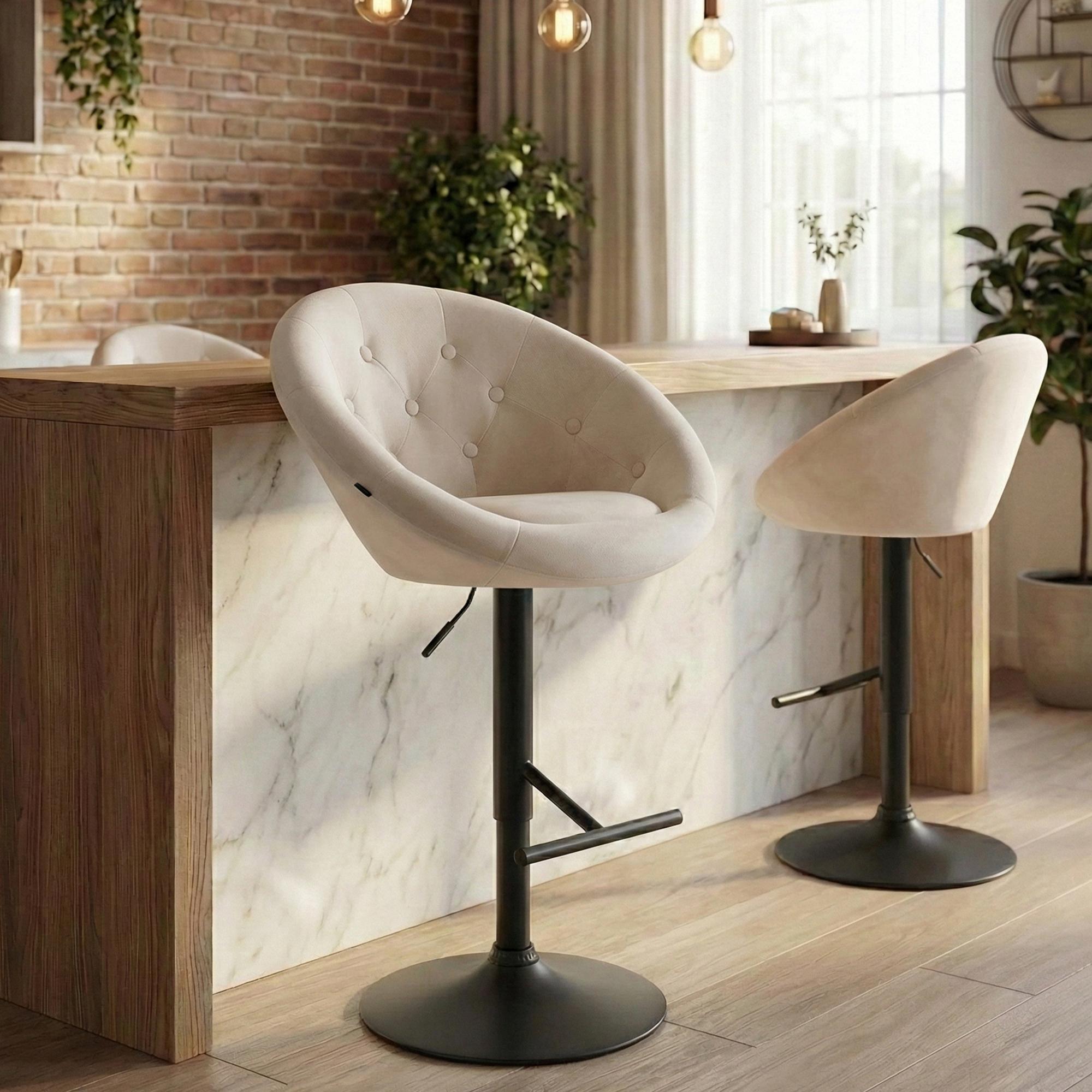 Barhocker London Samt