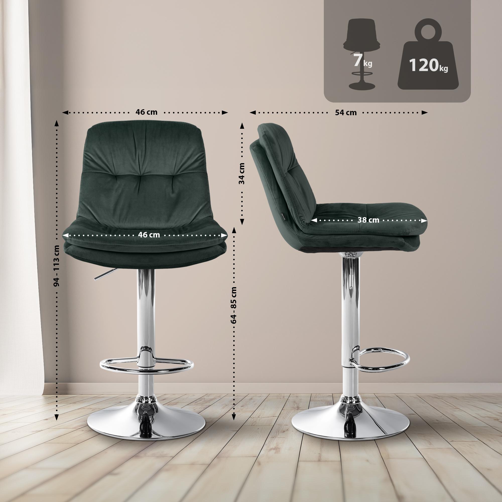 Barhocker Laurel Samt