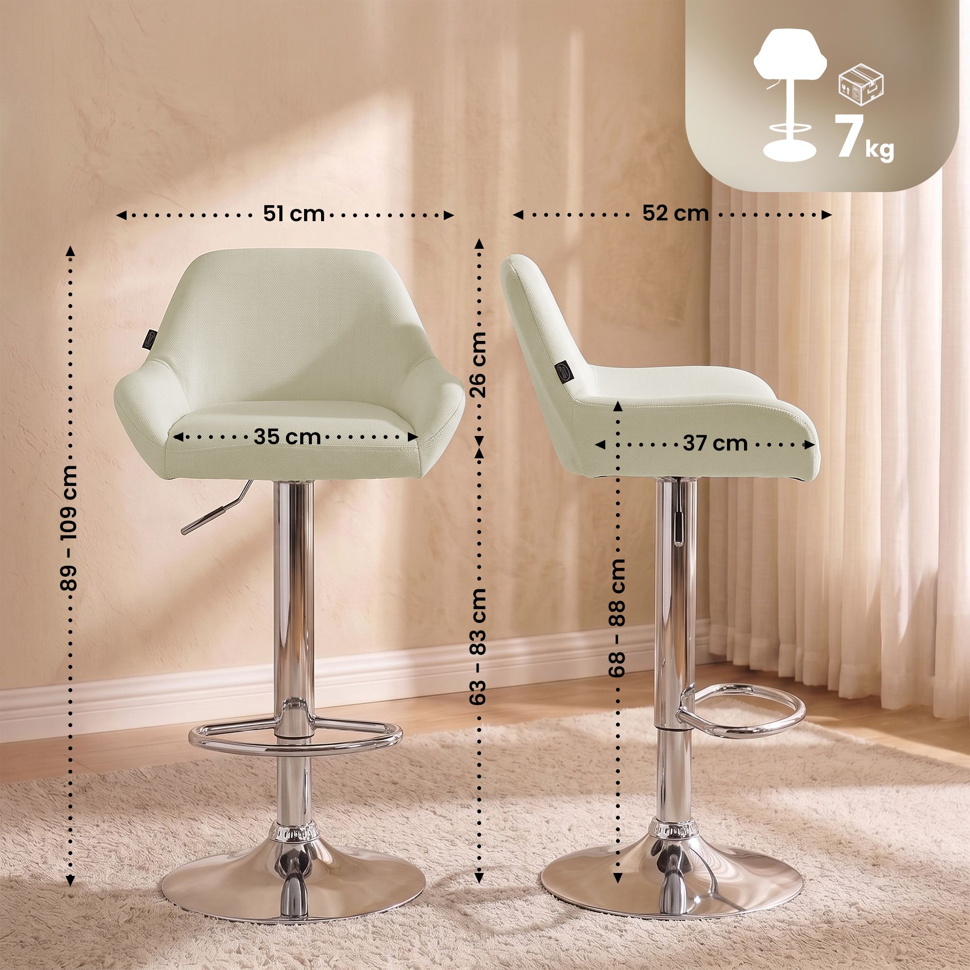 Barhocker Braga Stoff
