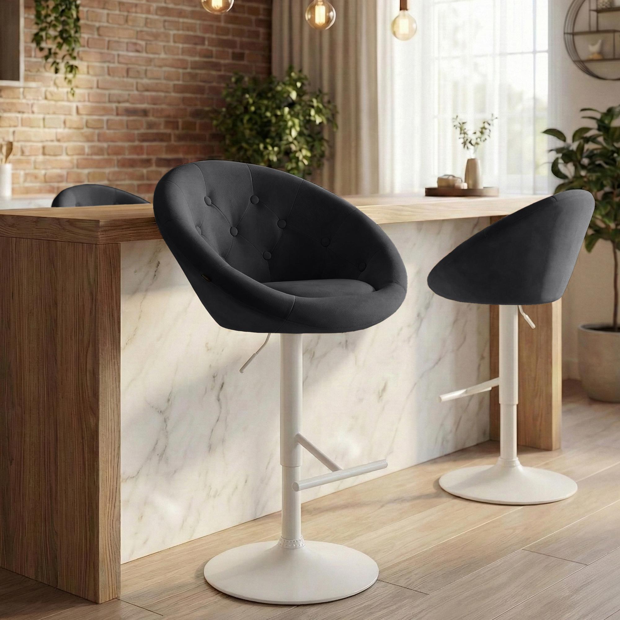 Barhocker London Samt