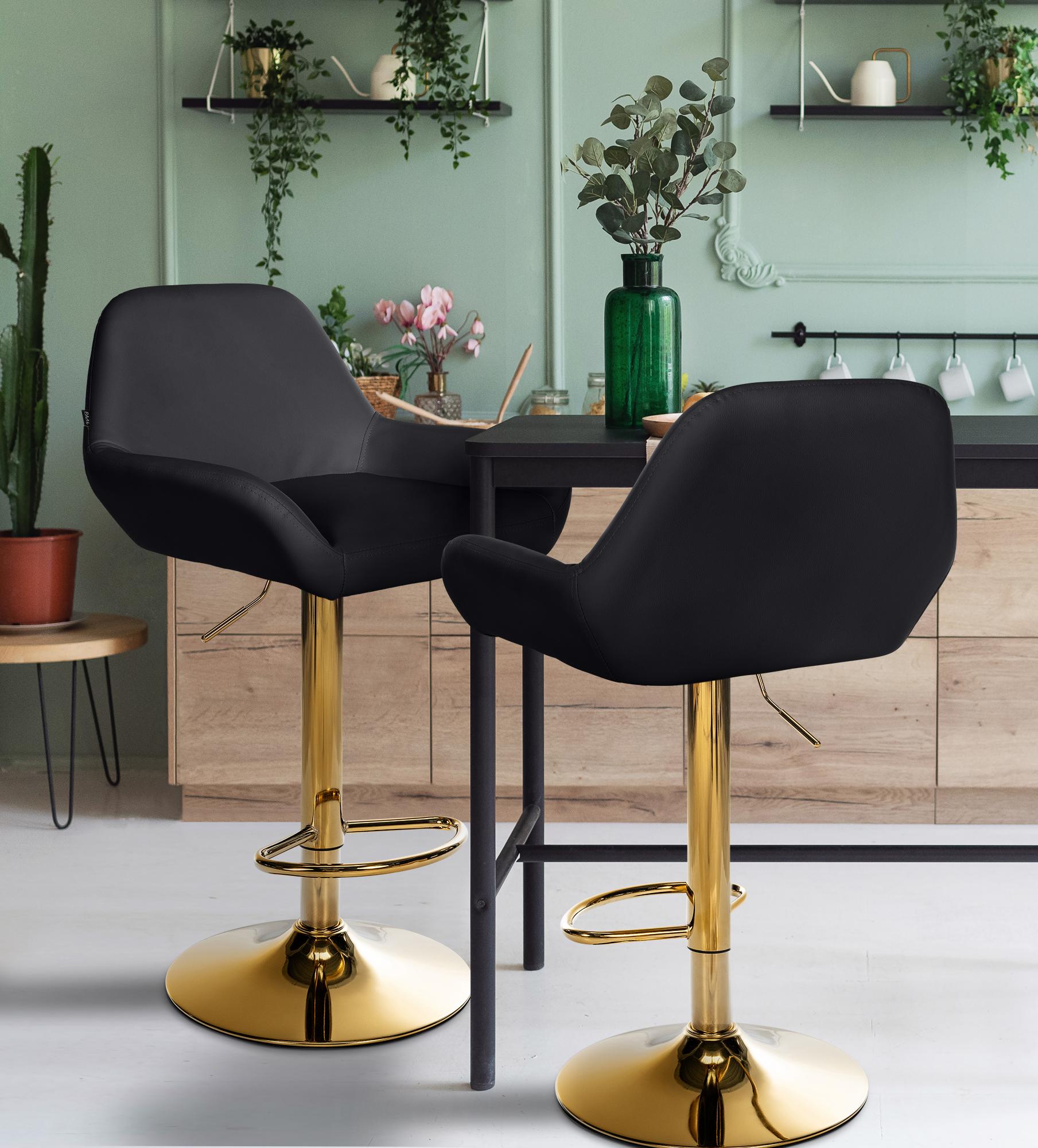 Barhocker Braga Gold Kunstleder