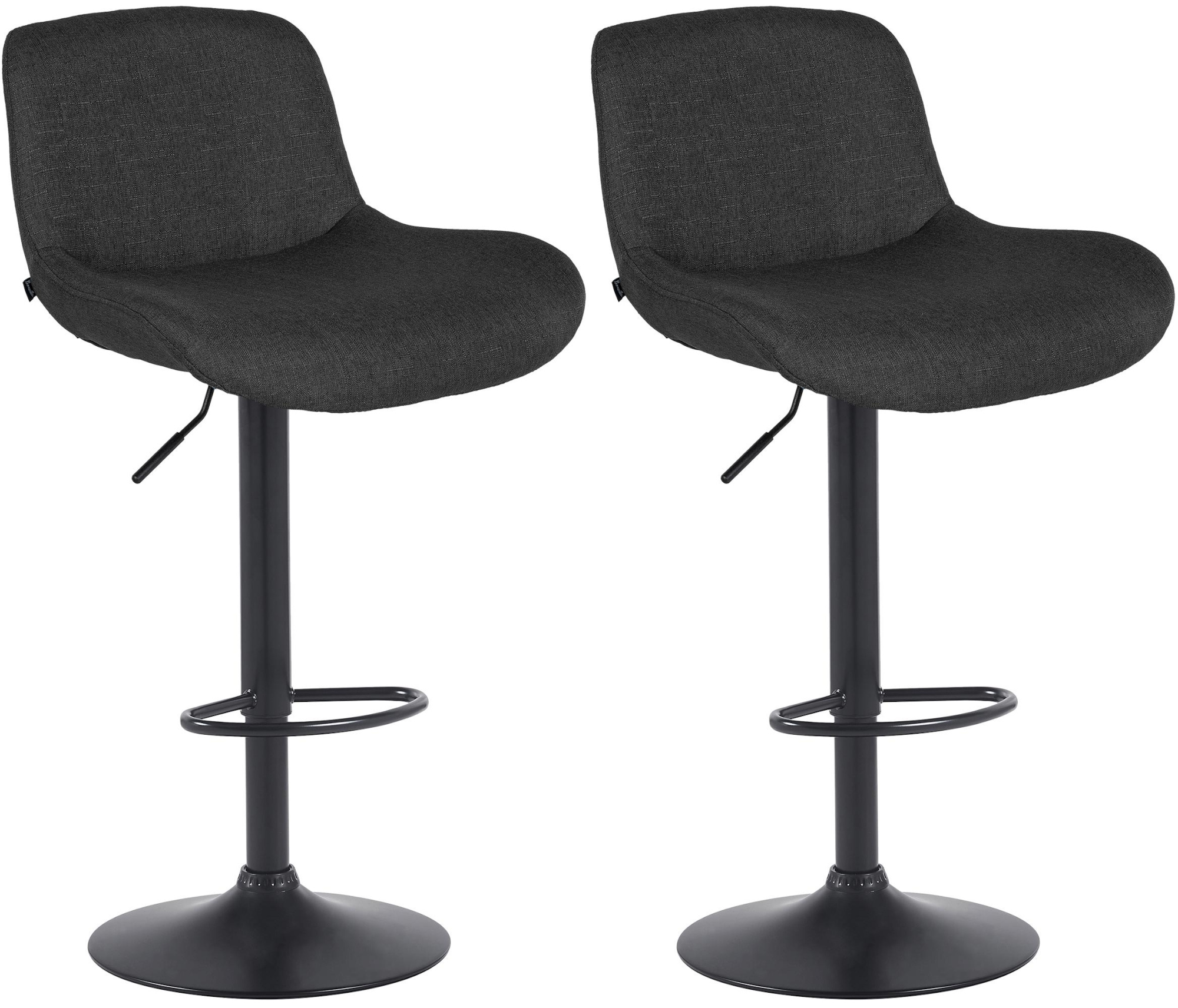 2er Set Barhocker Solon Schwarz