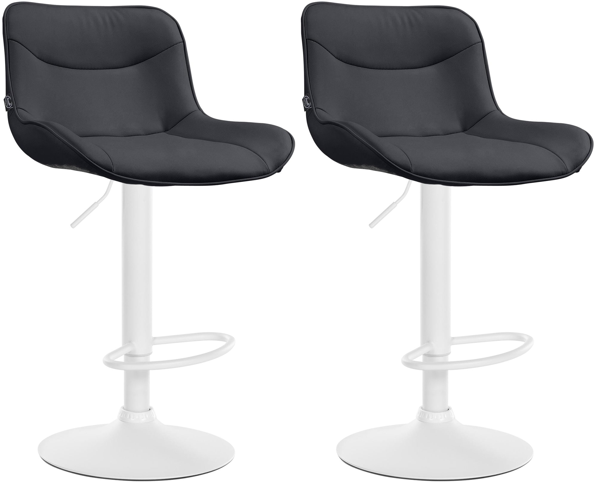 2er Set Barhocker Vonore Kunstleder