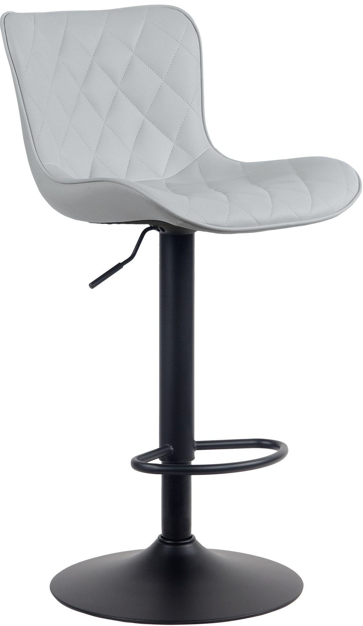 Barhocker Emma grau Kunstleder