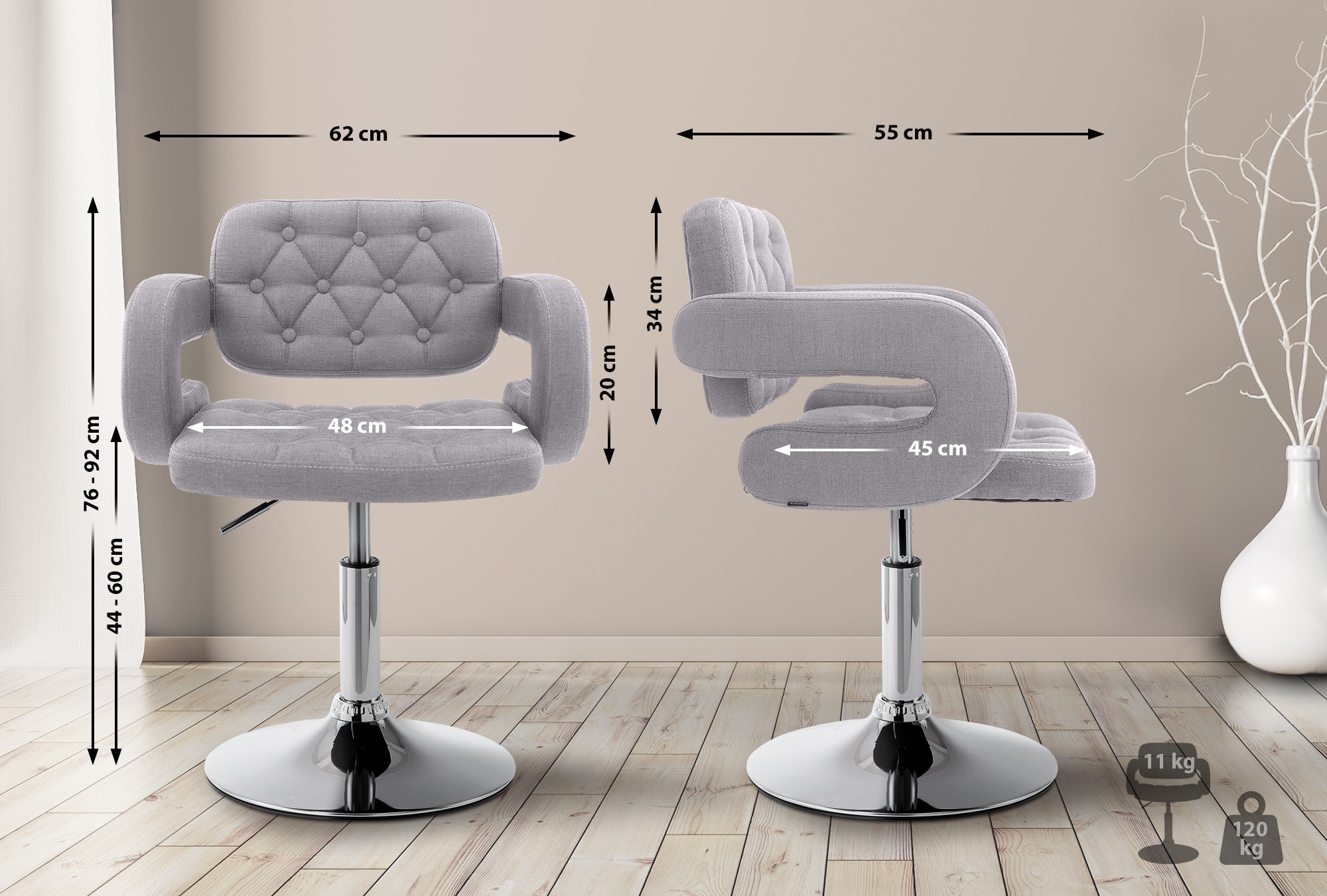 Lounger Dublin Stoff