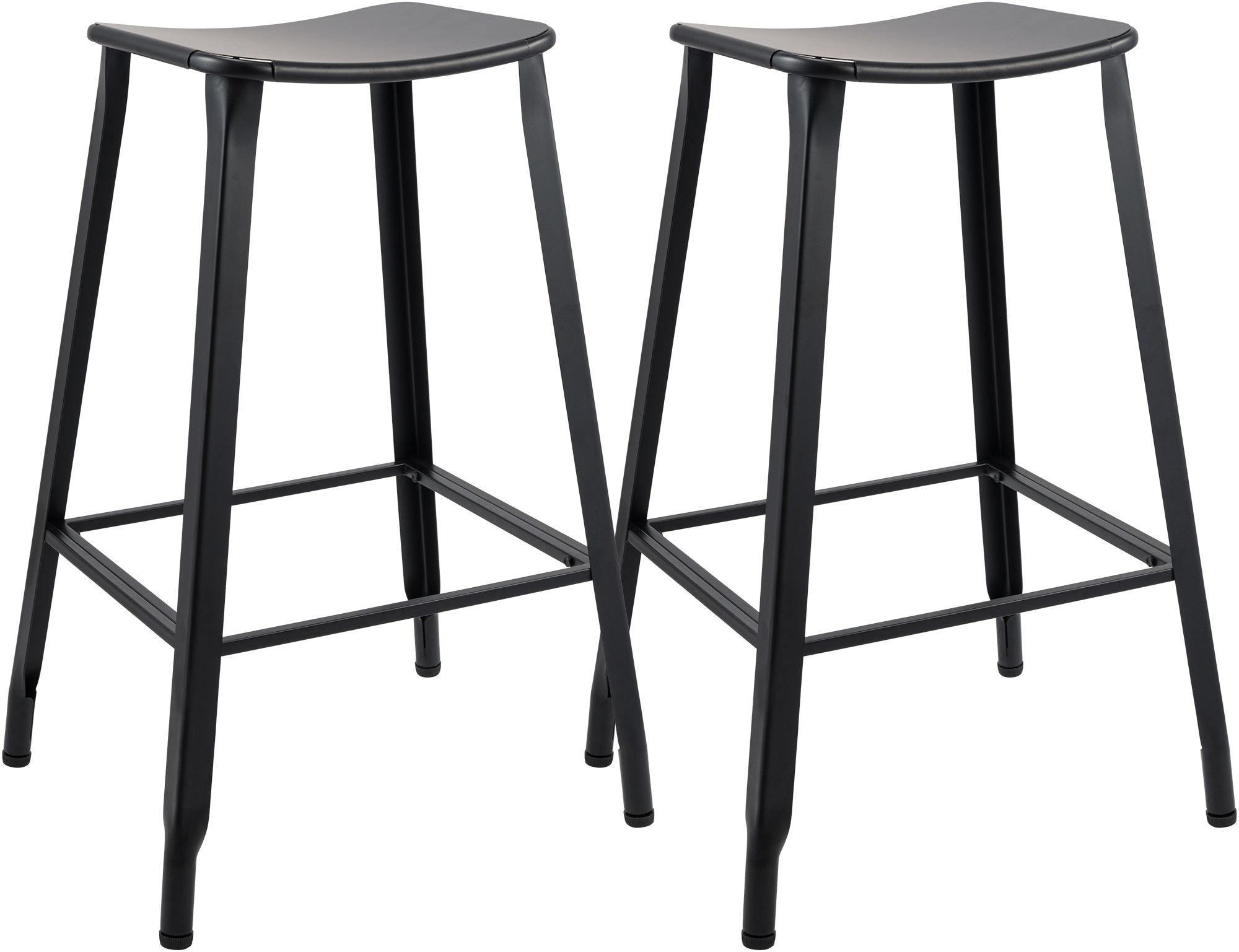 2er Set Barhocker Peony schwarz