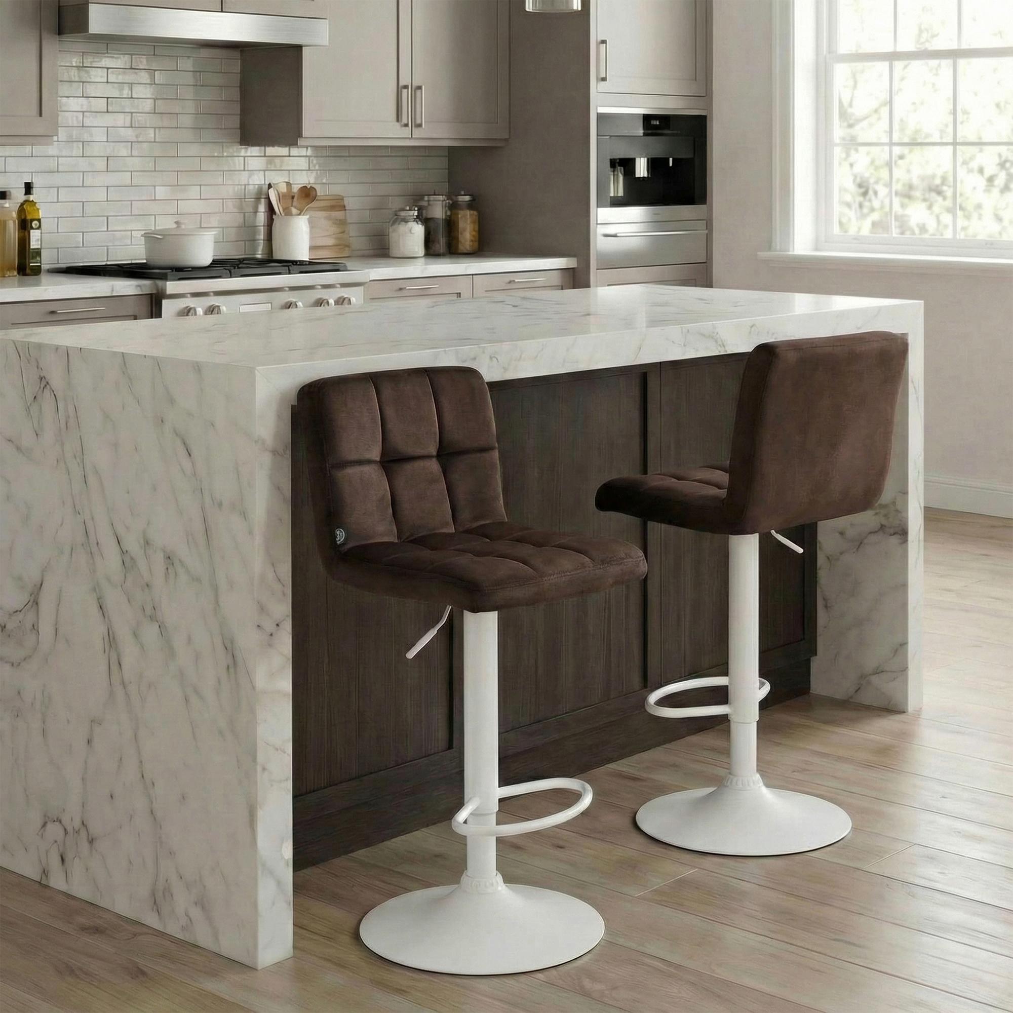 2er Set Barhocker Peru Samt