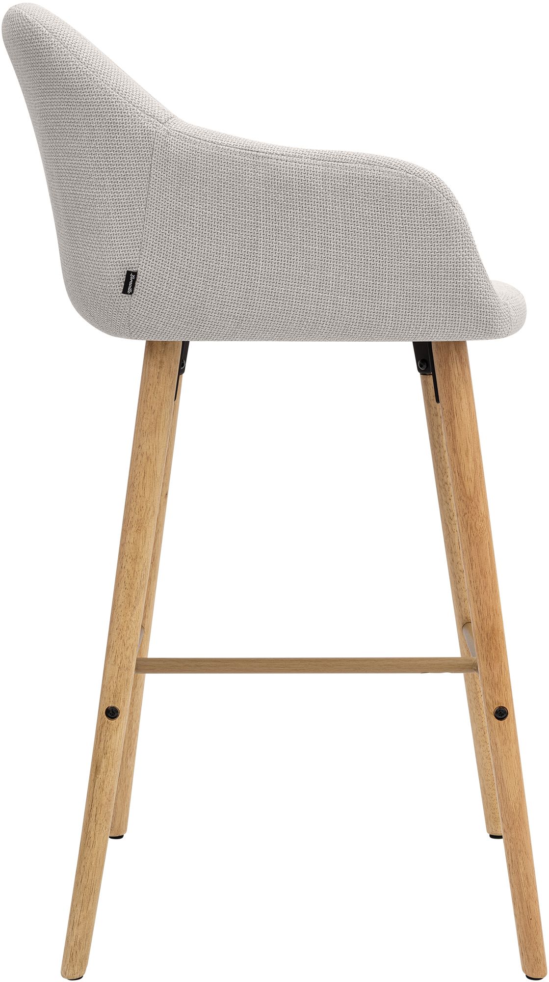 Barhocker Ando Stoff beige
