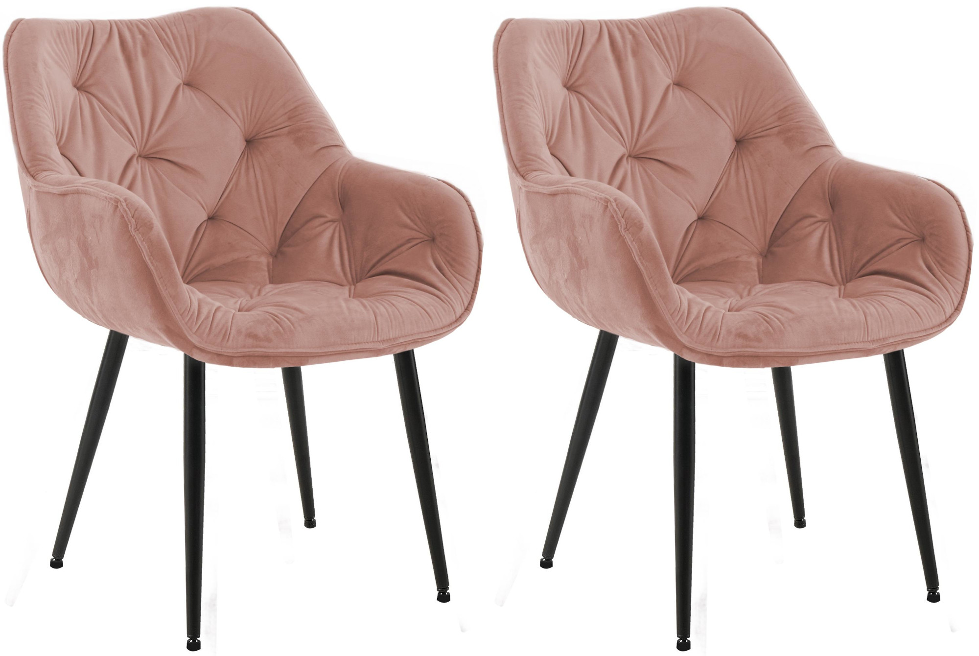2er Set Stuhl Tanna Samt | 325328