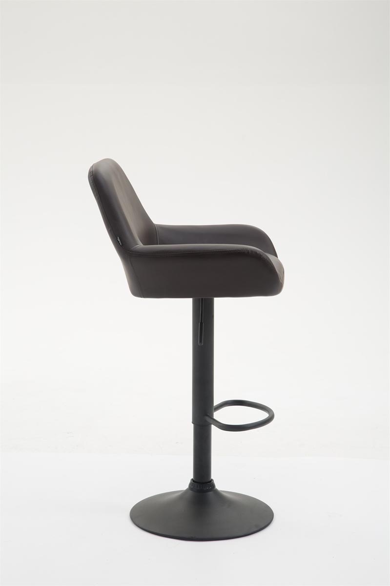Barhocker Braga Kunstleder braun schwarz
