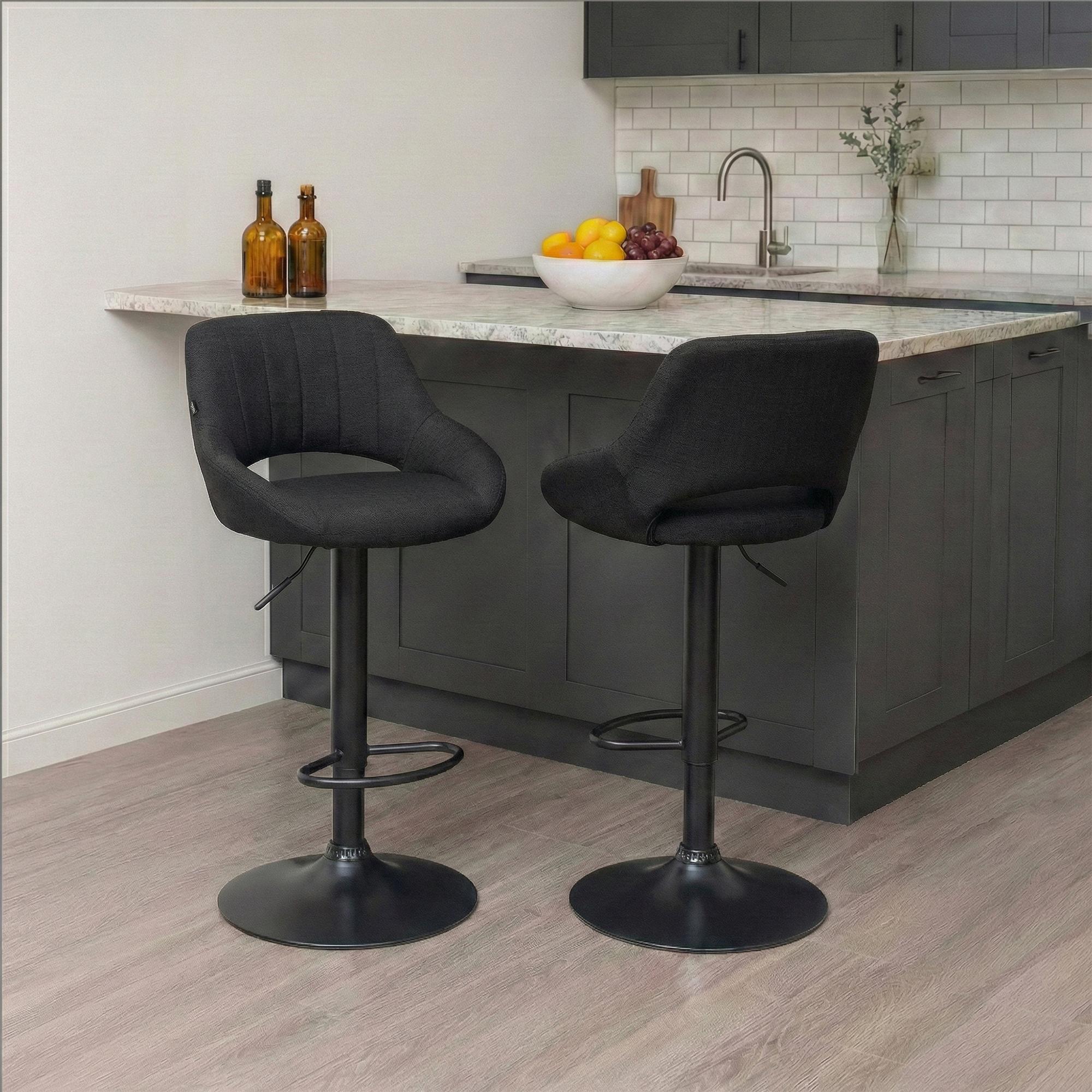 2er Set Barhocker Milet Stoff