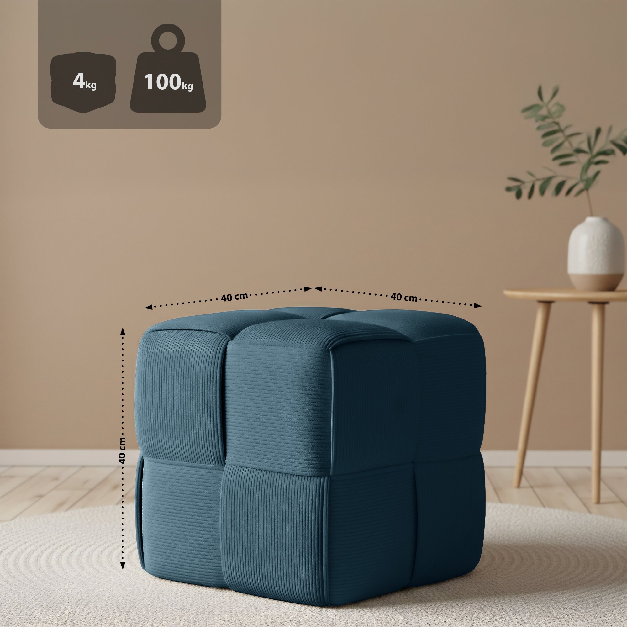 Sitzhocker Cord Forinta