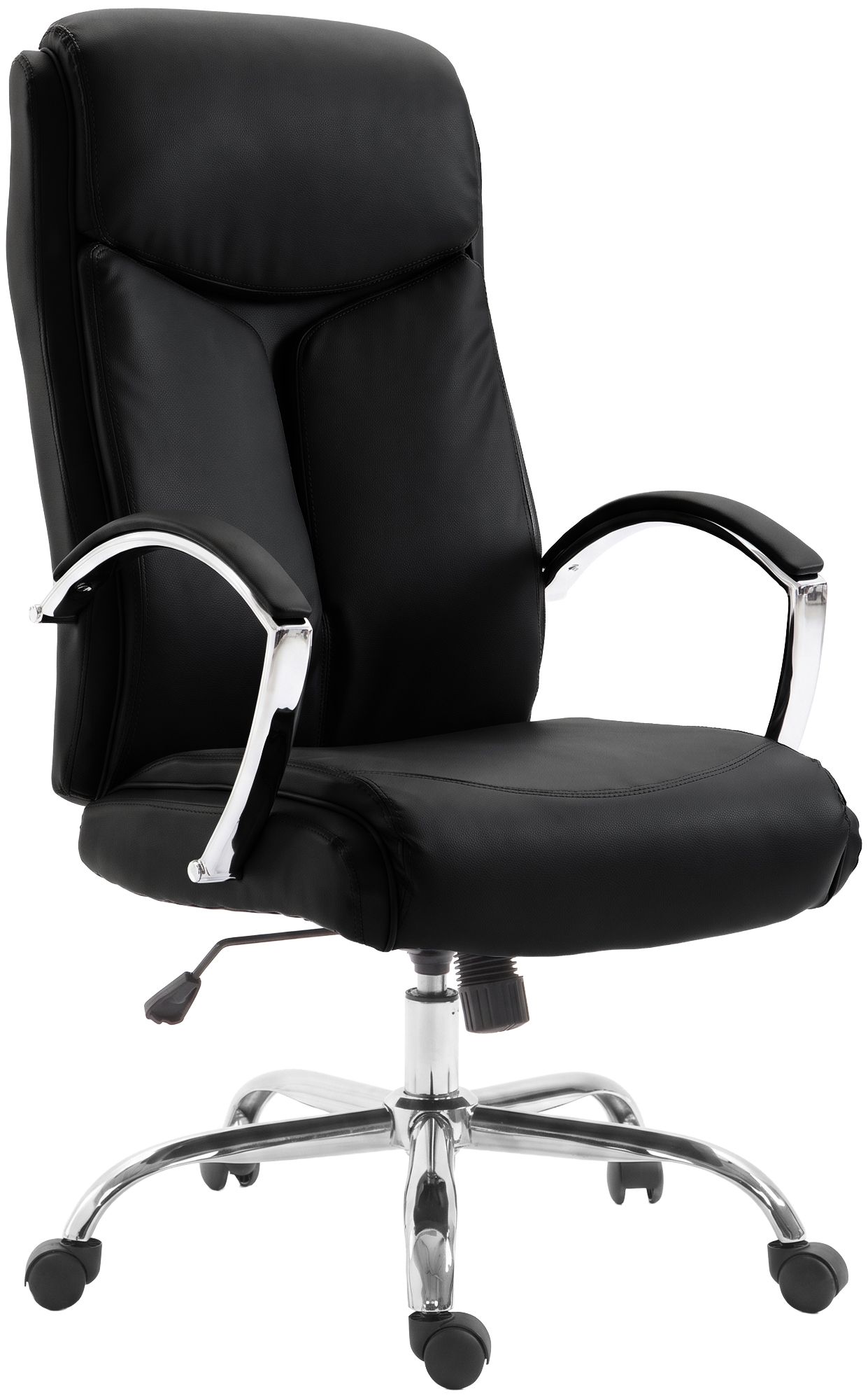 Bürostuhl Arlen Lederoptik schwarz