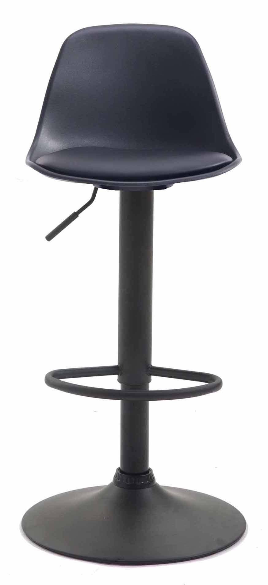 2er Set Barhocker Kiel Kunststoff schwarz schwarz