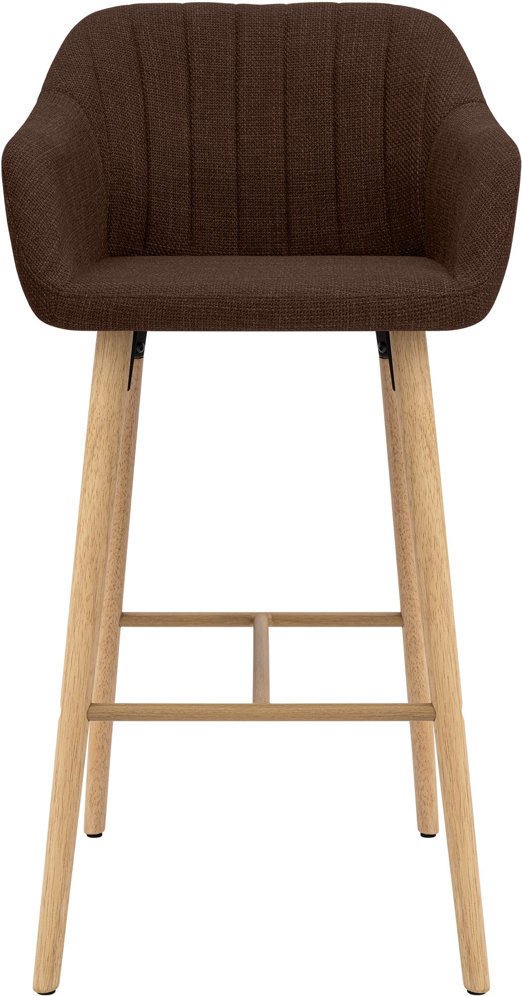 Barhocker Ando Stoff braun