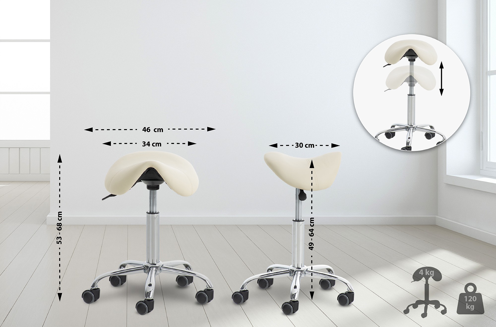 Arbeitshocker Reno Kunstleder