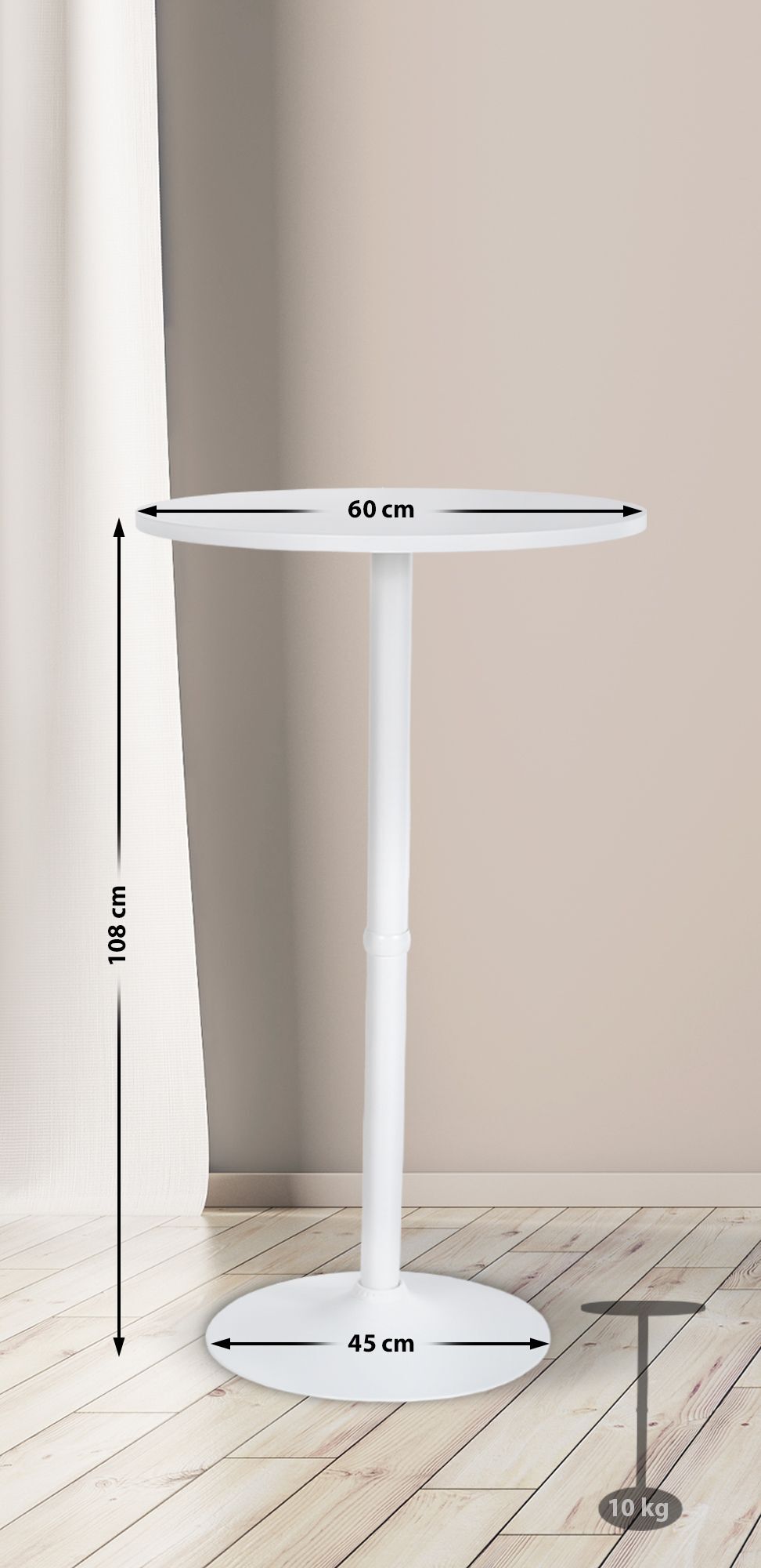Stehtisch Rund Ø 60 cm