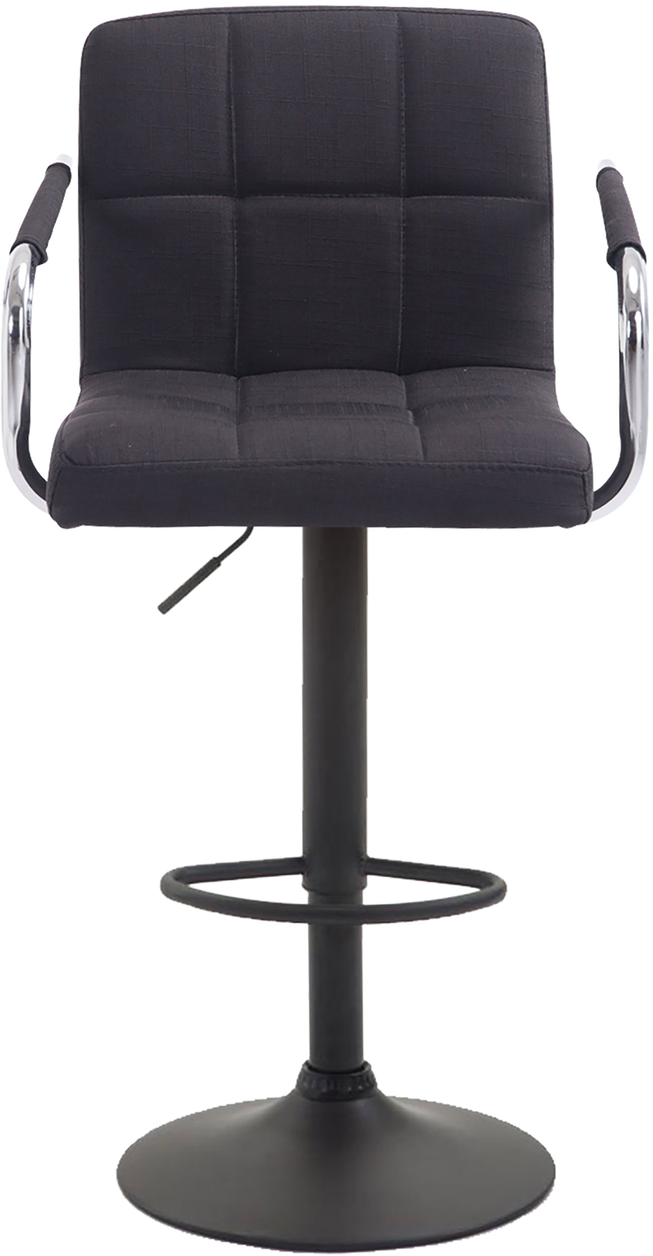 Barhocker Lucy V2 Stoff schwarz schwarz