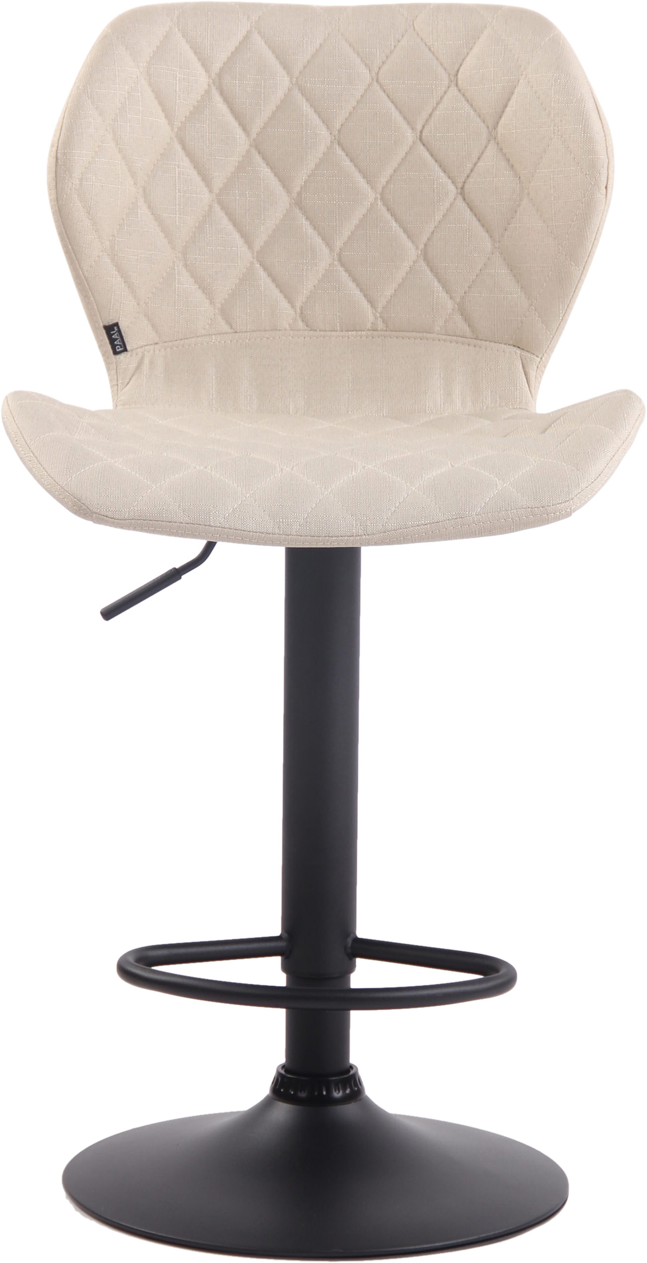 2er Set Barhocker Cork Stoff creme schwarz