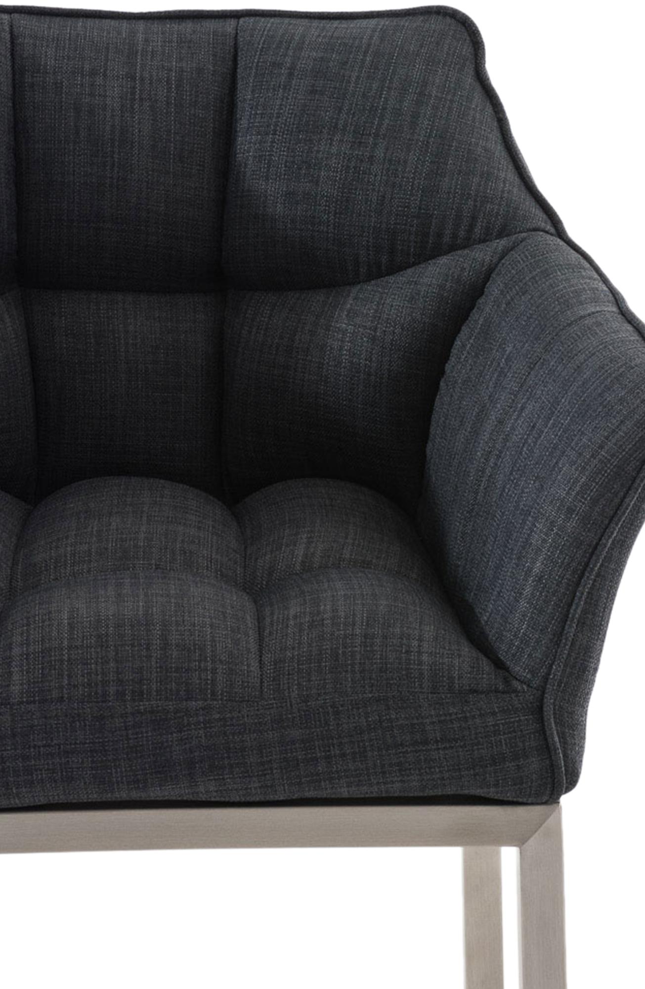 Barhocker Damaso Stoff mit Vierfußgestell
