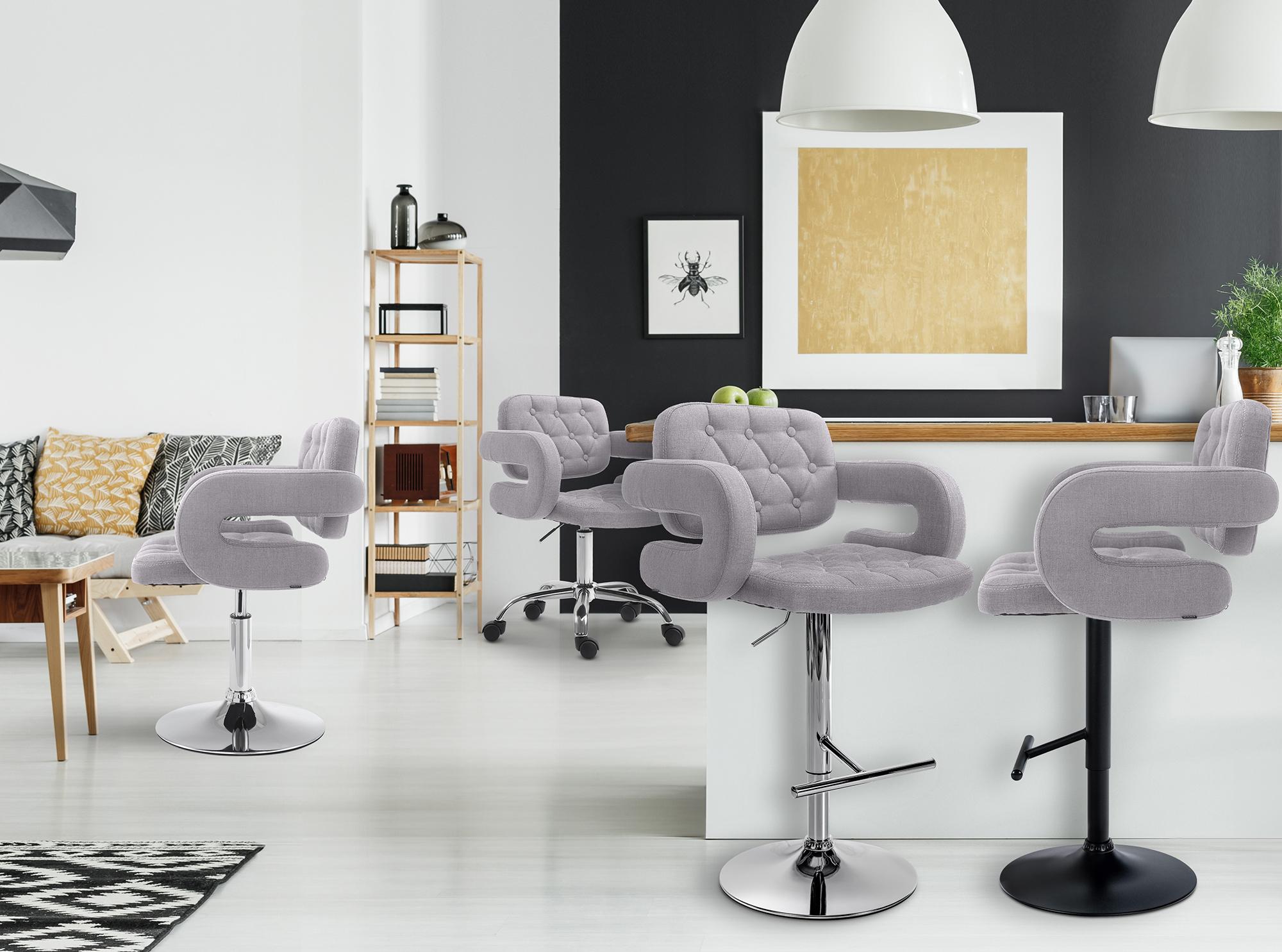 2er Set Barhocker Dublin Stoff