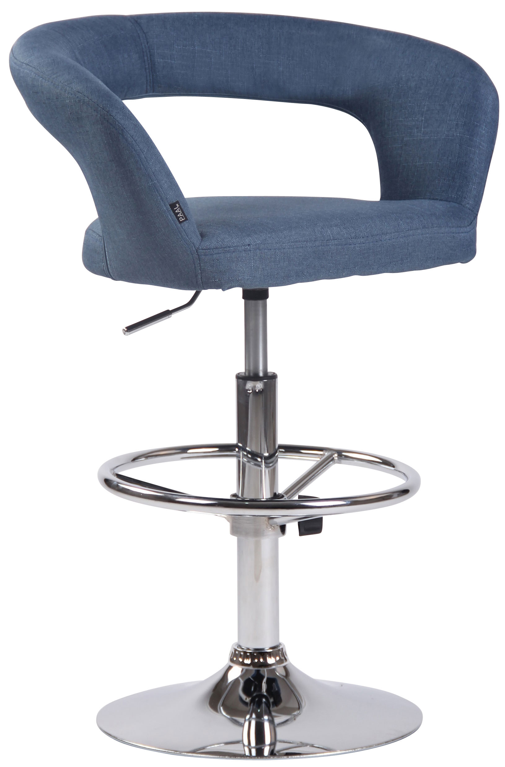 Barhocker Jaen blau Stoff