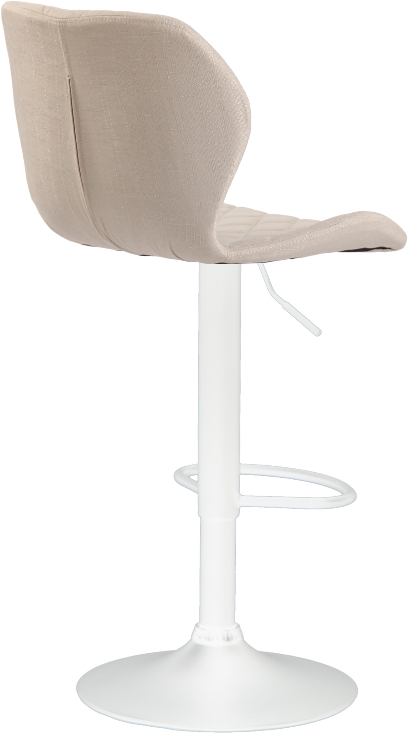 2er Set Barhocker Cork Stoff creme weiß