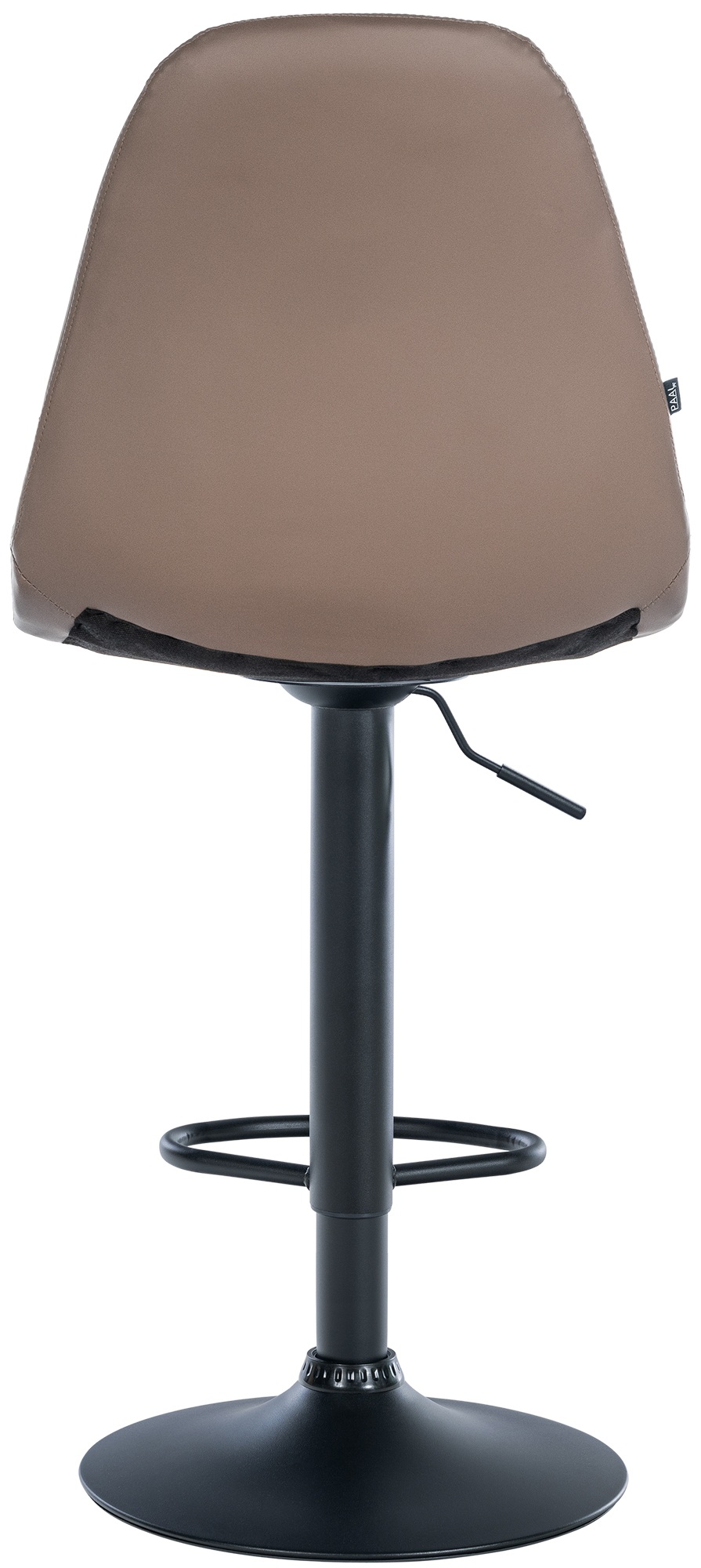 Barhocker Elmore Kunstleder Metall matt schwarz braun