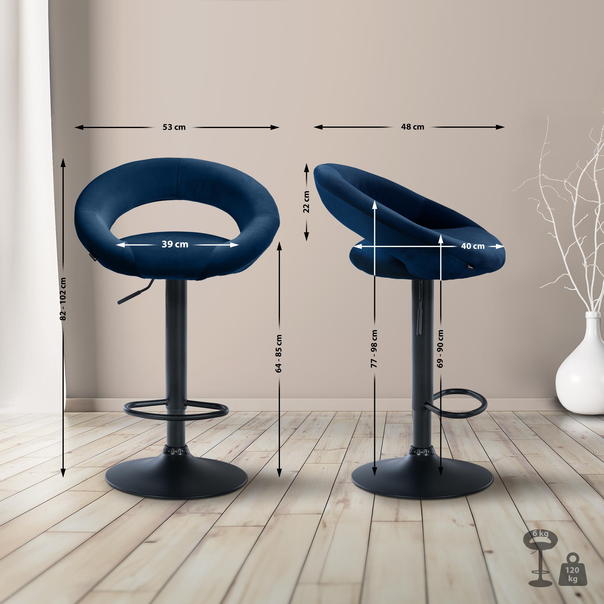 Barhocker Olinda Samt