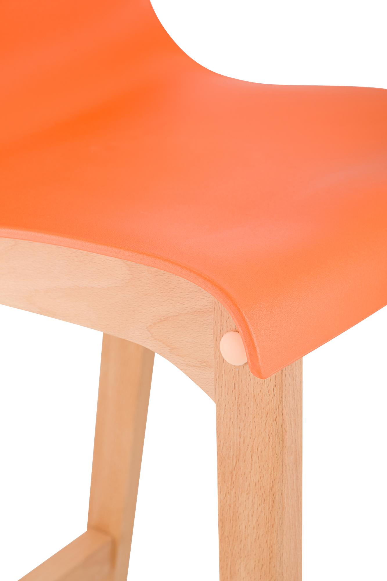 Barhocker Hover Kunststoff Vierfußgestell Natura